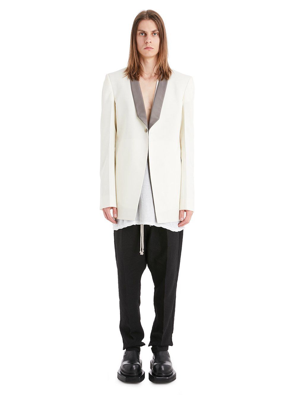 Rick Owens BNWT SS22 RICK OWENS "FOACHINE" WALRUS TUX JACKET 50 Size US M / EU 48-50 / 2 - 19 Thumbnail
