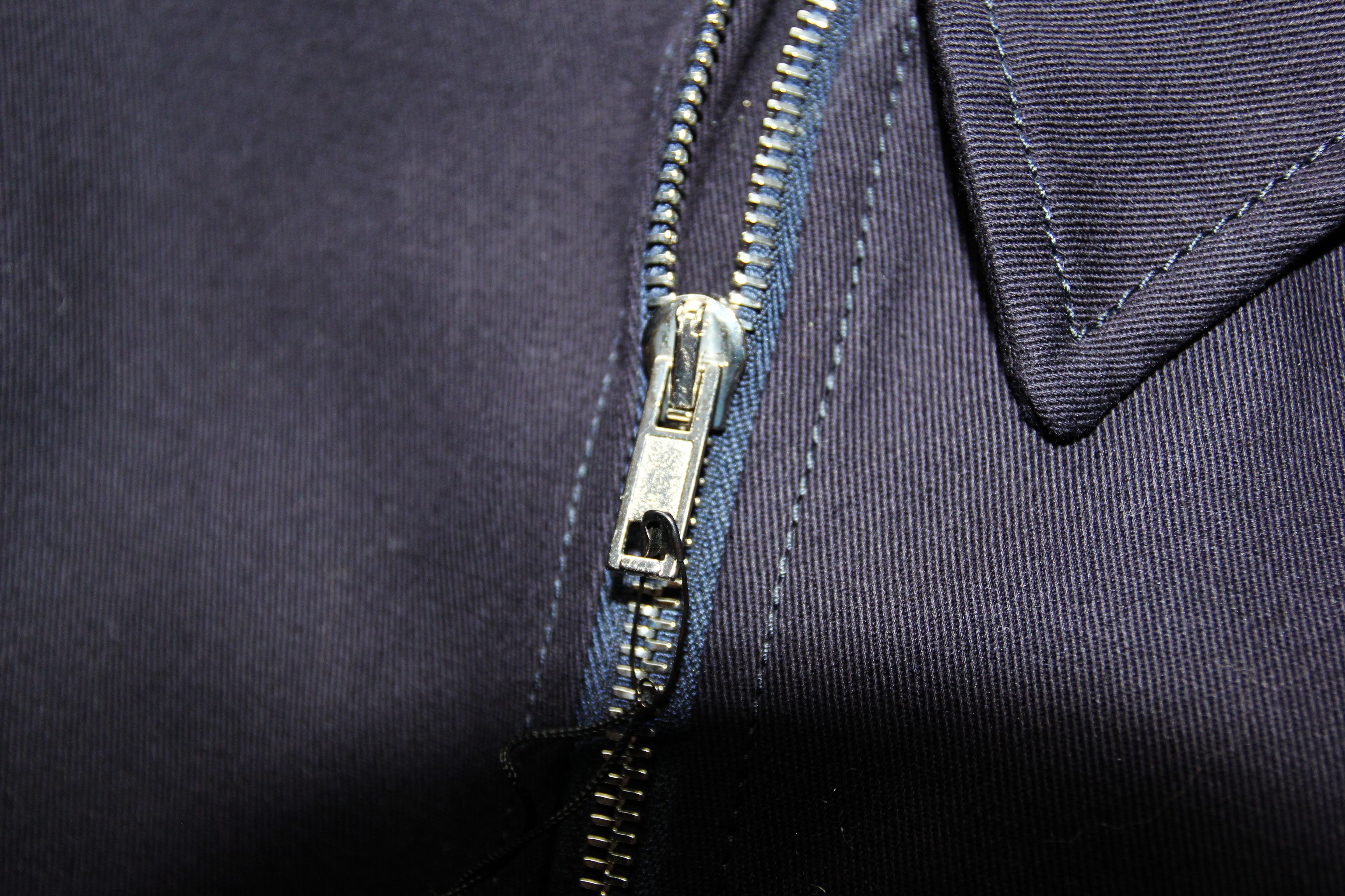 Raf Simons SS15 RAF SIMONS PERFECTO DARK NAVY BIKER JACKET 50 Size US M / EU 48-50 / 2 - 12 Thumbnail