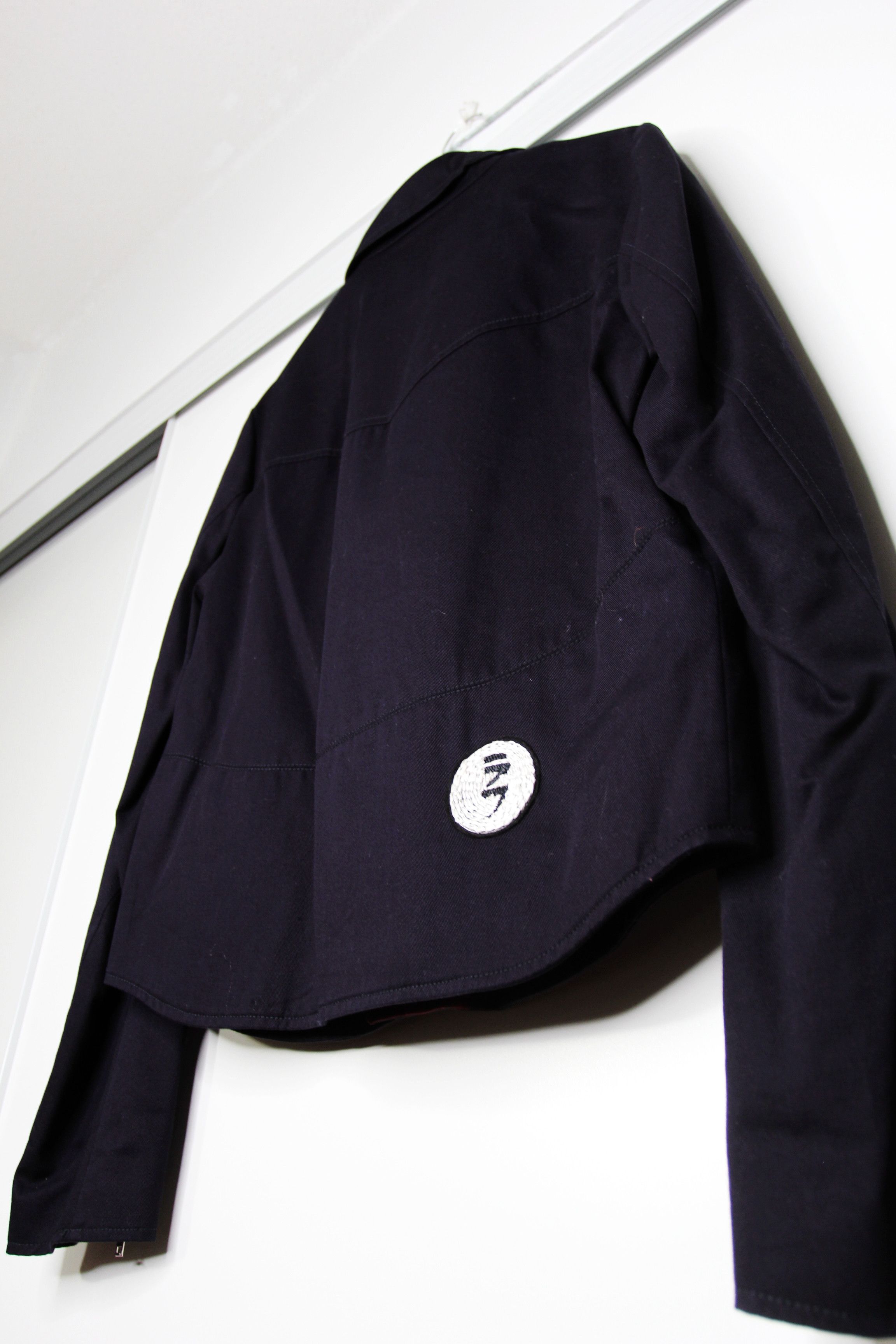 Raf Simons SS15 RAF SIMONS PERFECTO DARK NAVY BIKER JACKET 50 Size US M / EU 48-50 / 2 - 10 Thumbnail