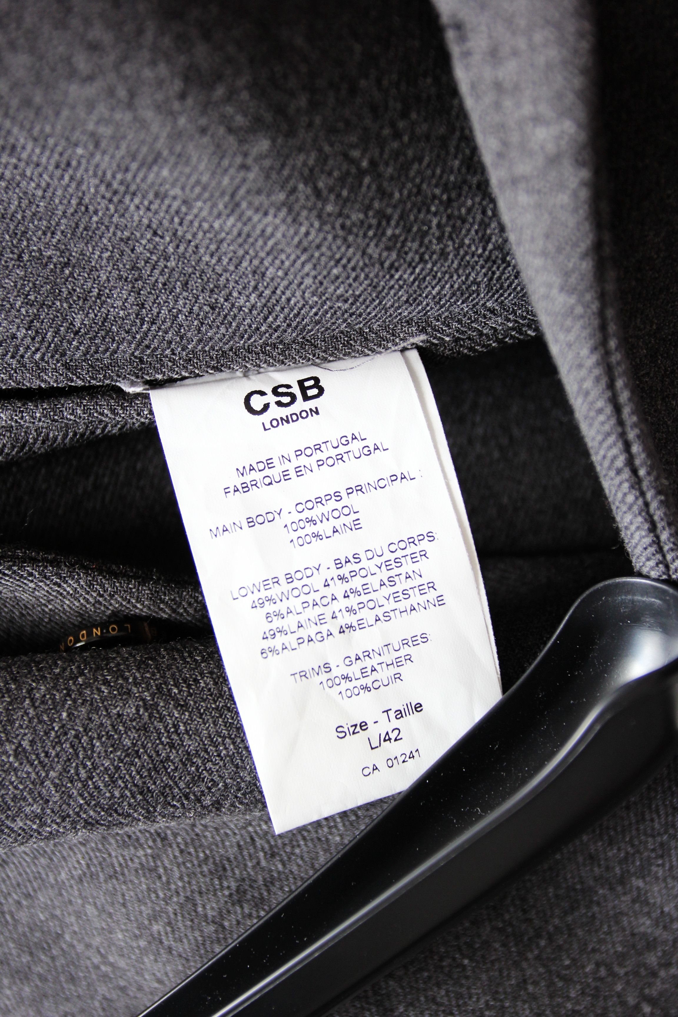 CSB BNWT AW16 CSB LONDON WOOL JACKET L Size US L / EU 52-54 / 3 - 11 Thumbnail