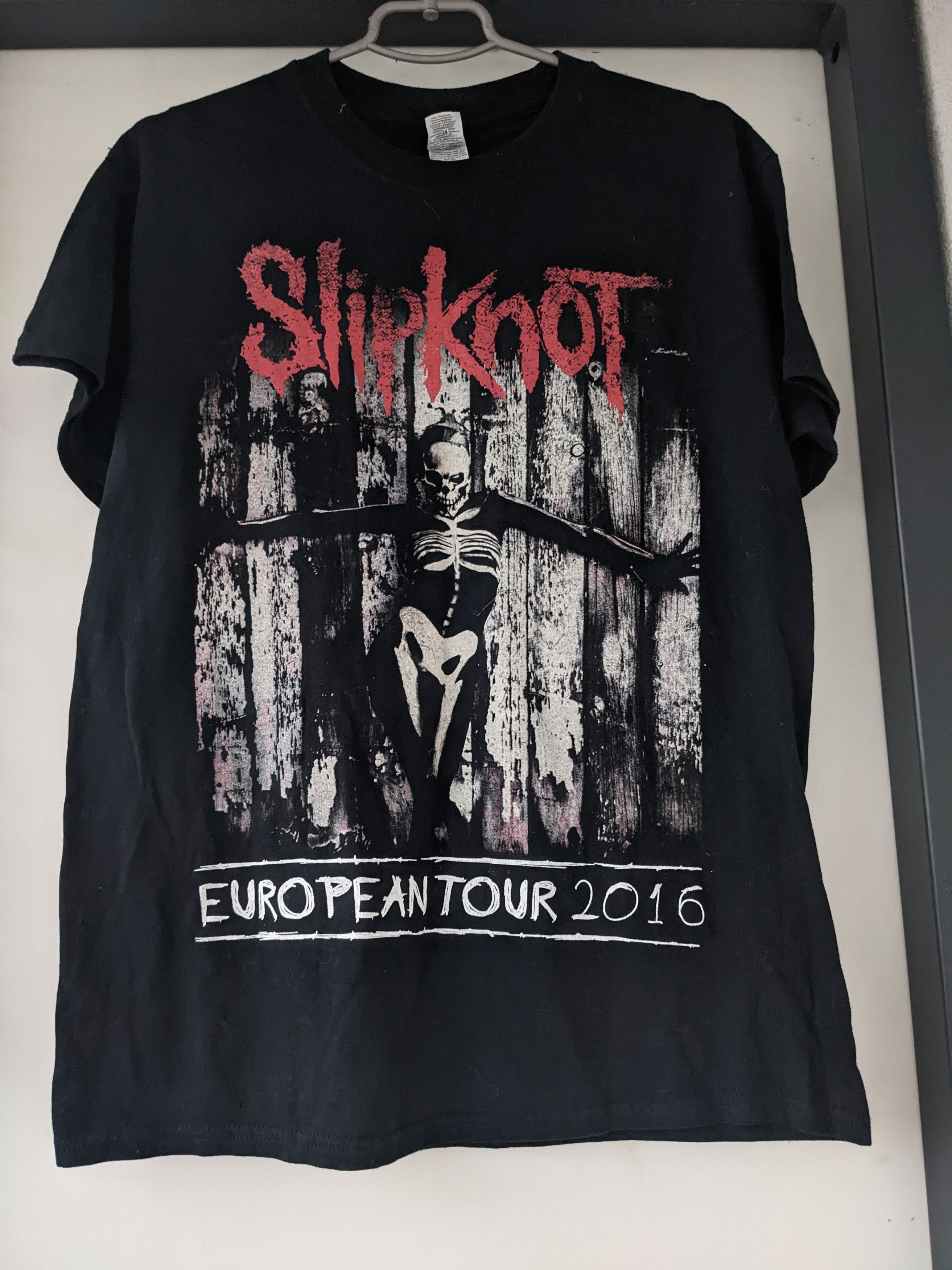 T-shirt Slipknot Tour Été 2016 - Noir Double Face - Taille M - Gildan - Occasion Bon état