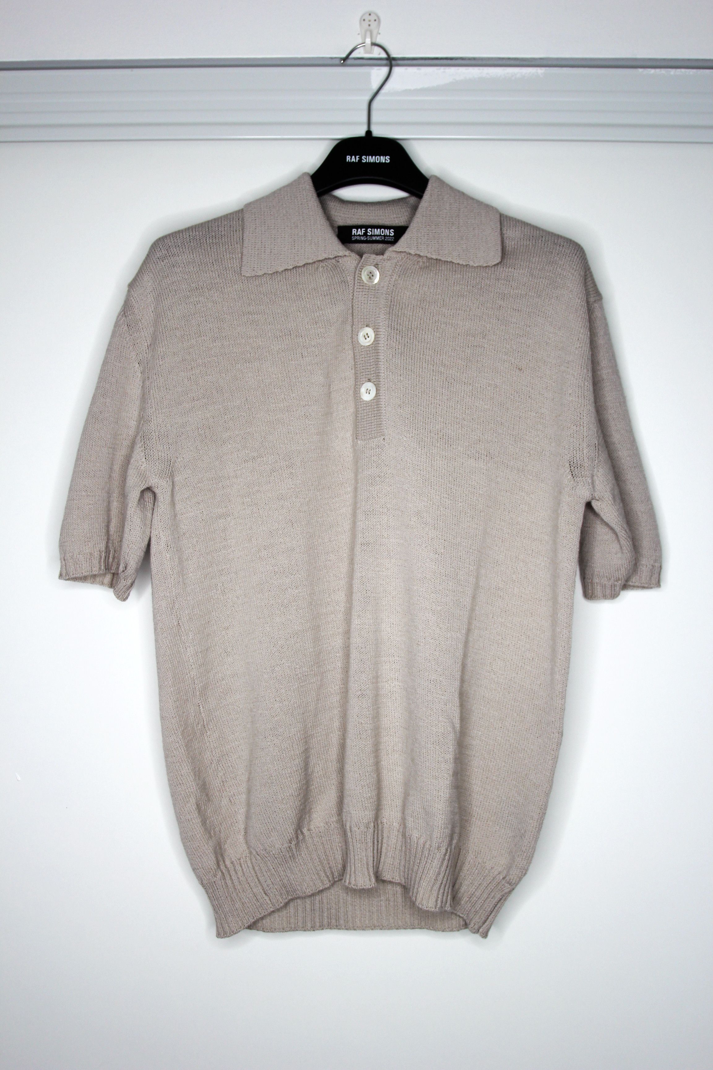 Raf Simons BNWT SS22 RAF SIMONS WOOL POLO SHIRT M Size US M / EU 48-50 / 2 - 2 Thumbnail