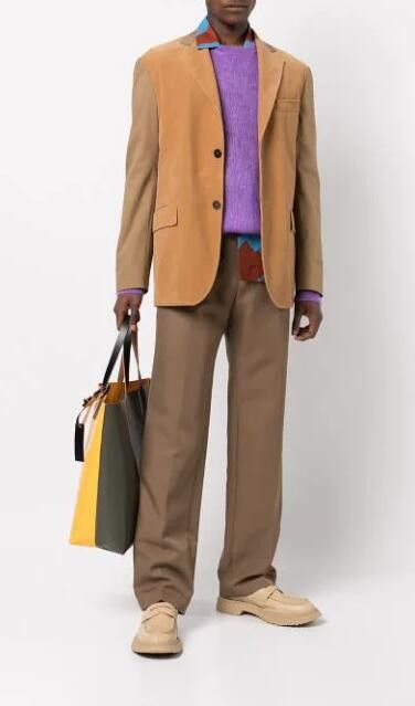 Marni BNWT SS22 MARNI GABARDINE COLORBLOCK JACKET 46 Size US S / EU 44-46 / 1 - 20 Thumbnail