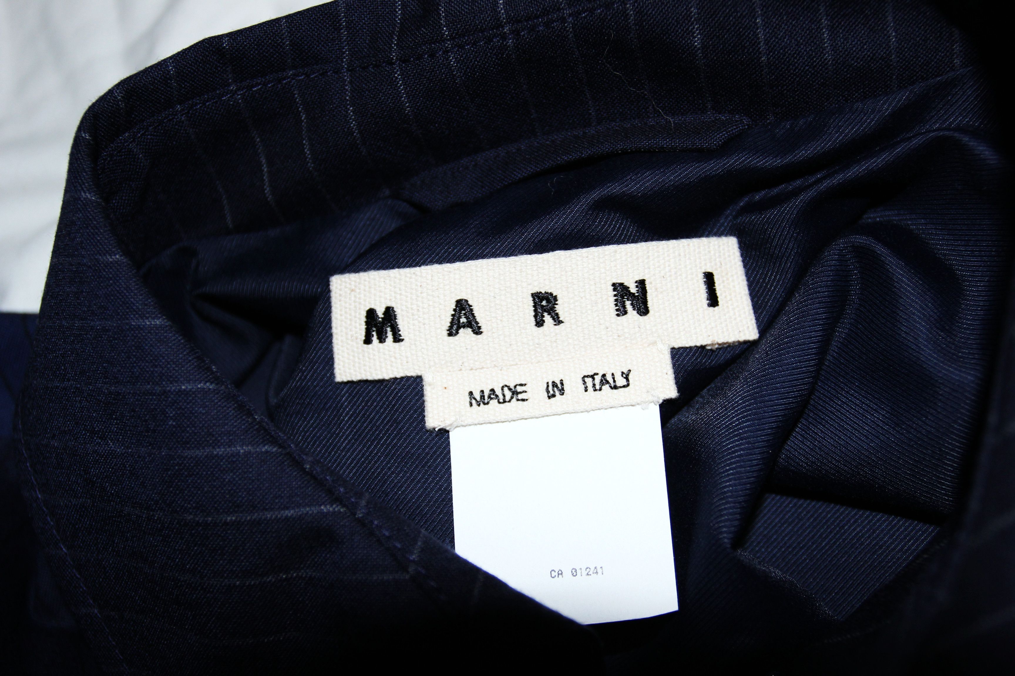 Marni BNWT SS18 MARNI TENNIS STRIPE DUSTER COAT 50 Size US M / EU 48-50 / 2 - 12 Thumbnail