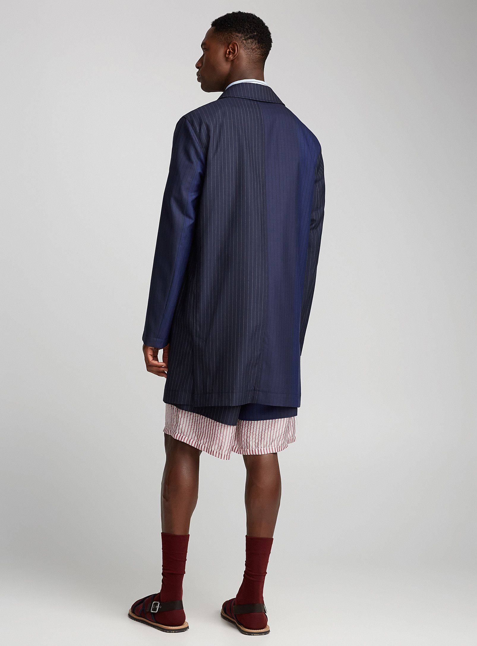 Marni BNWT SS18 MARNI TENNIS STRIPE DUSTER COAT 50 Size US M / EU 48-50 / 2 - 14 Thumbnail