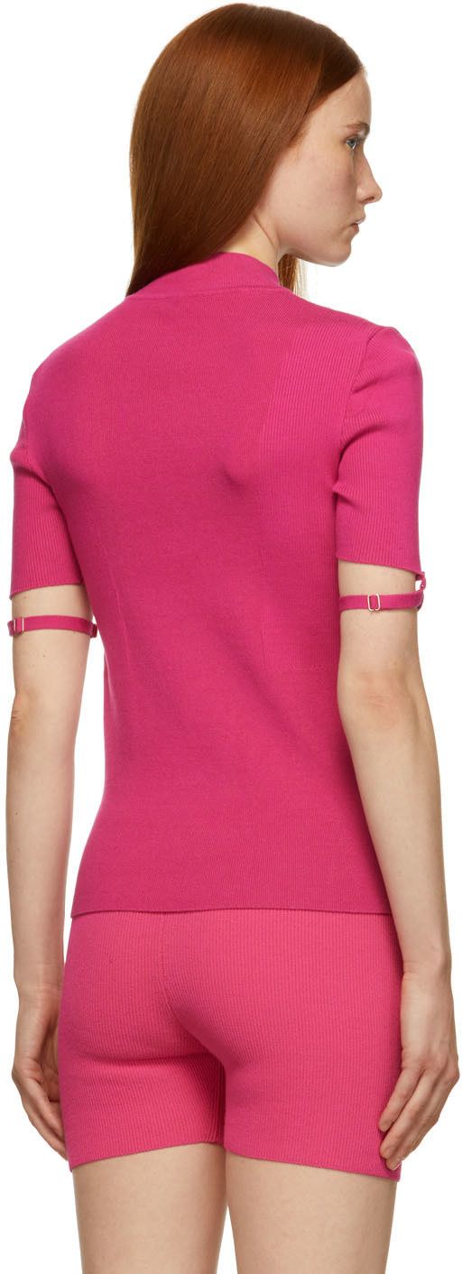 Jacquemus BNWT AW21 JACQUEMUS LA MAILLE TORRE RIBBED TOP PINK 40 Size M / US 6-8 / IT 42-44 - 13 Thumbnail