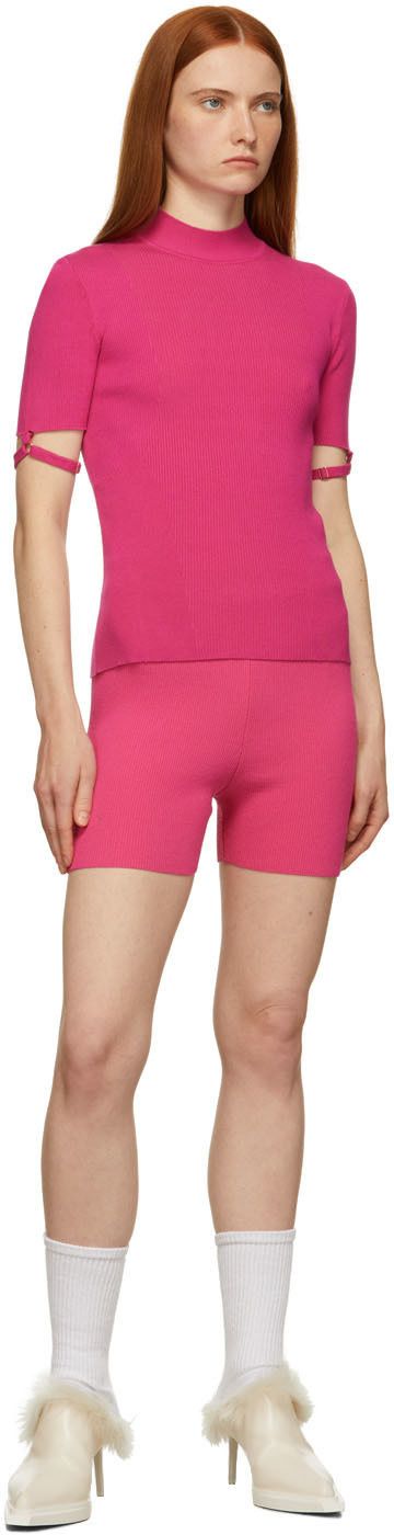 Jacquemus BNWT AW21 JACQUEMUS LA MAILLE TORRE RIBBED TOP PINK 40 Size M / US 6-8 / IT 42-44 - 14 Thumbnail