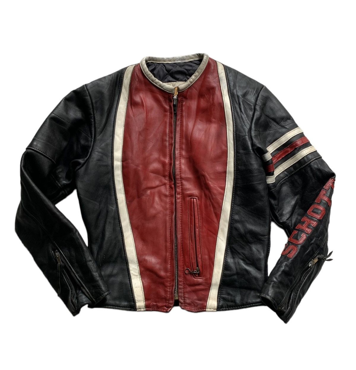 Racing × Schott × Vintage Schott Perfecto Vintage Cafe racer jacket ...
