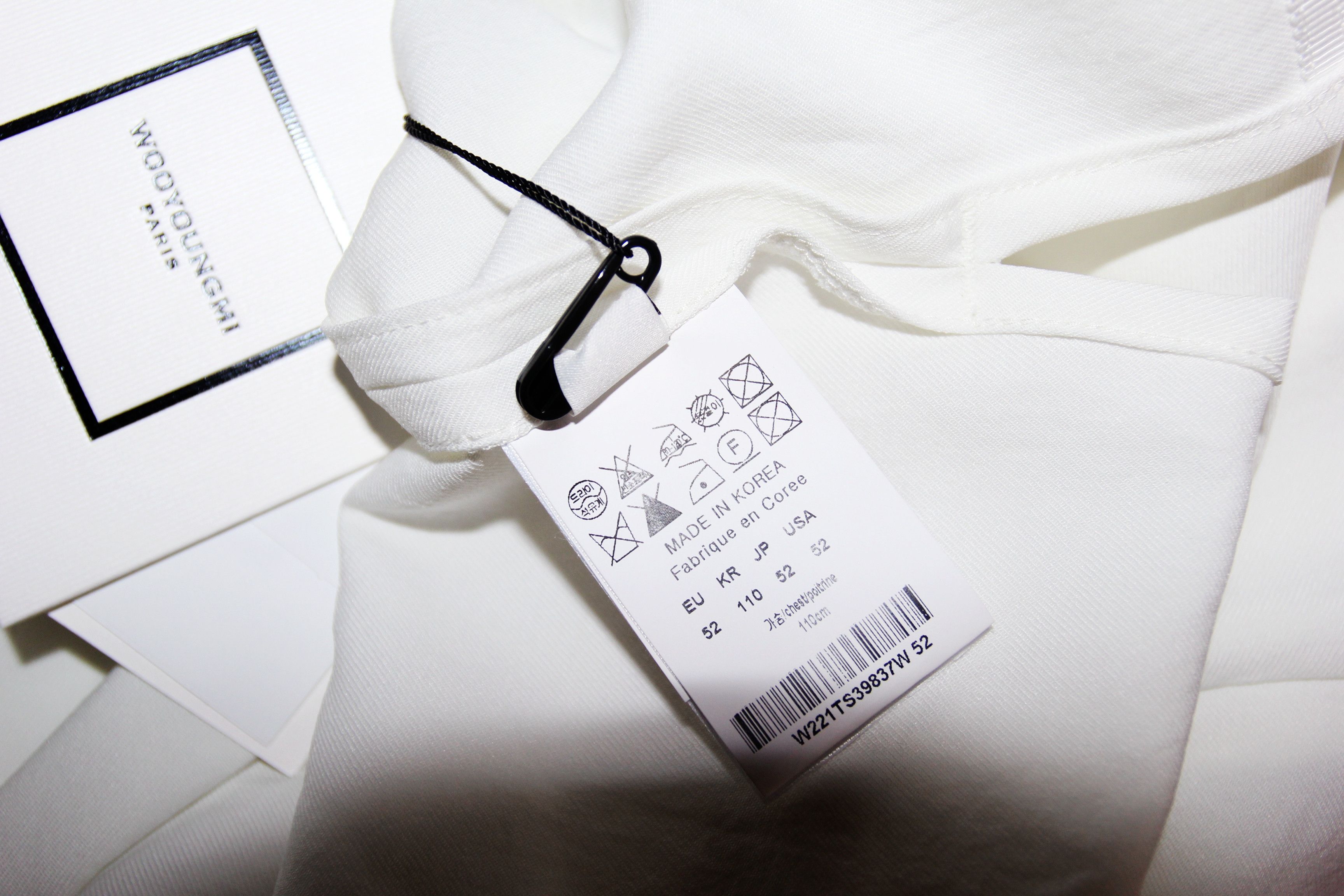BNWT SS22 WOOYOUNGMI POLYESTER JERSEY POLO SHIRT 52