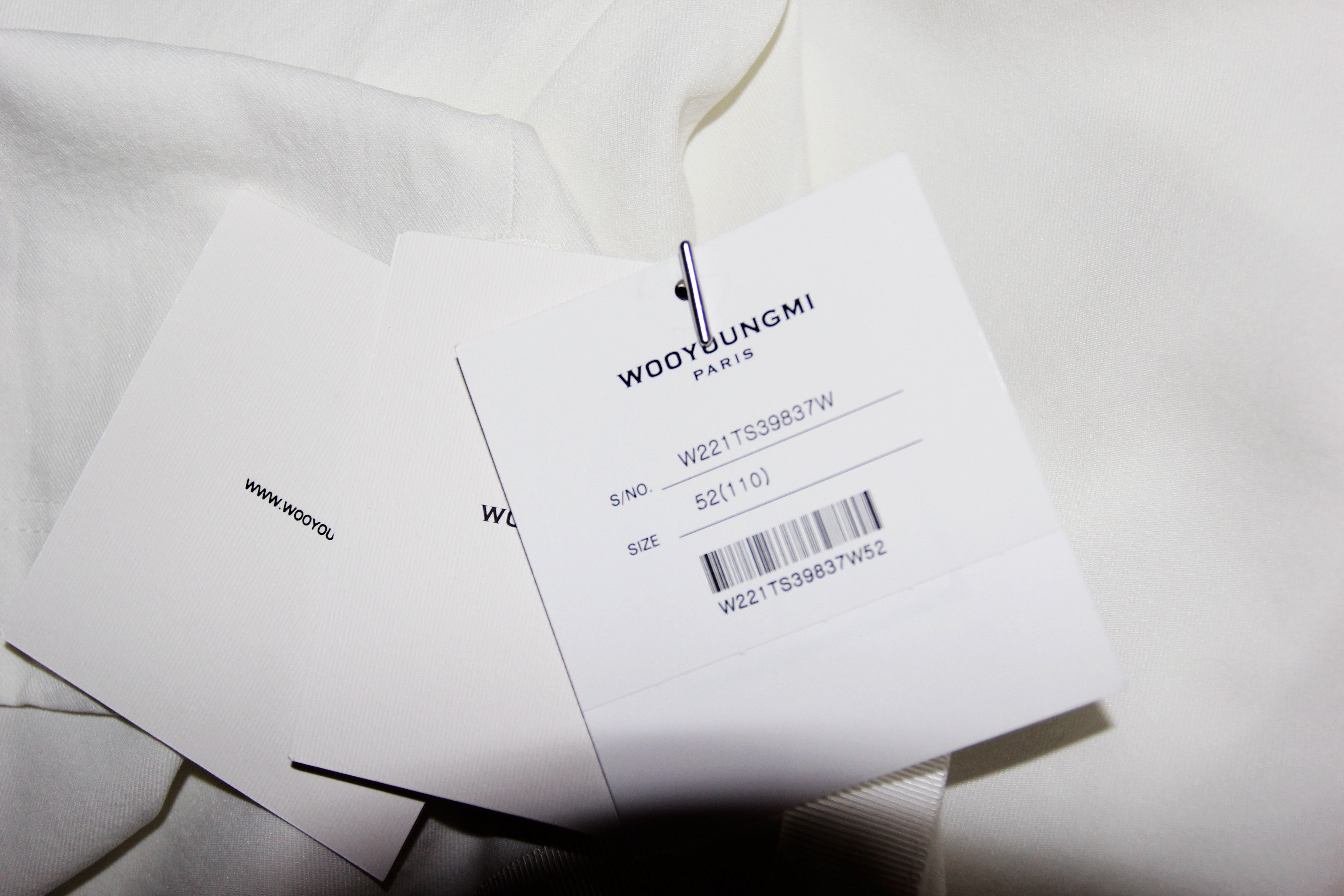 BNWT SS22 WOOYOUNGMI POLYESTER JERSEY POLO SHIRT 52