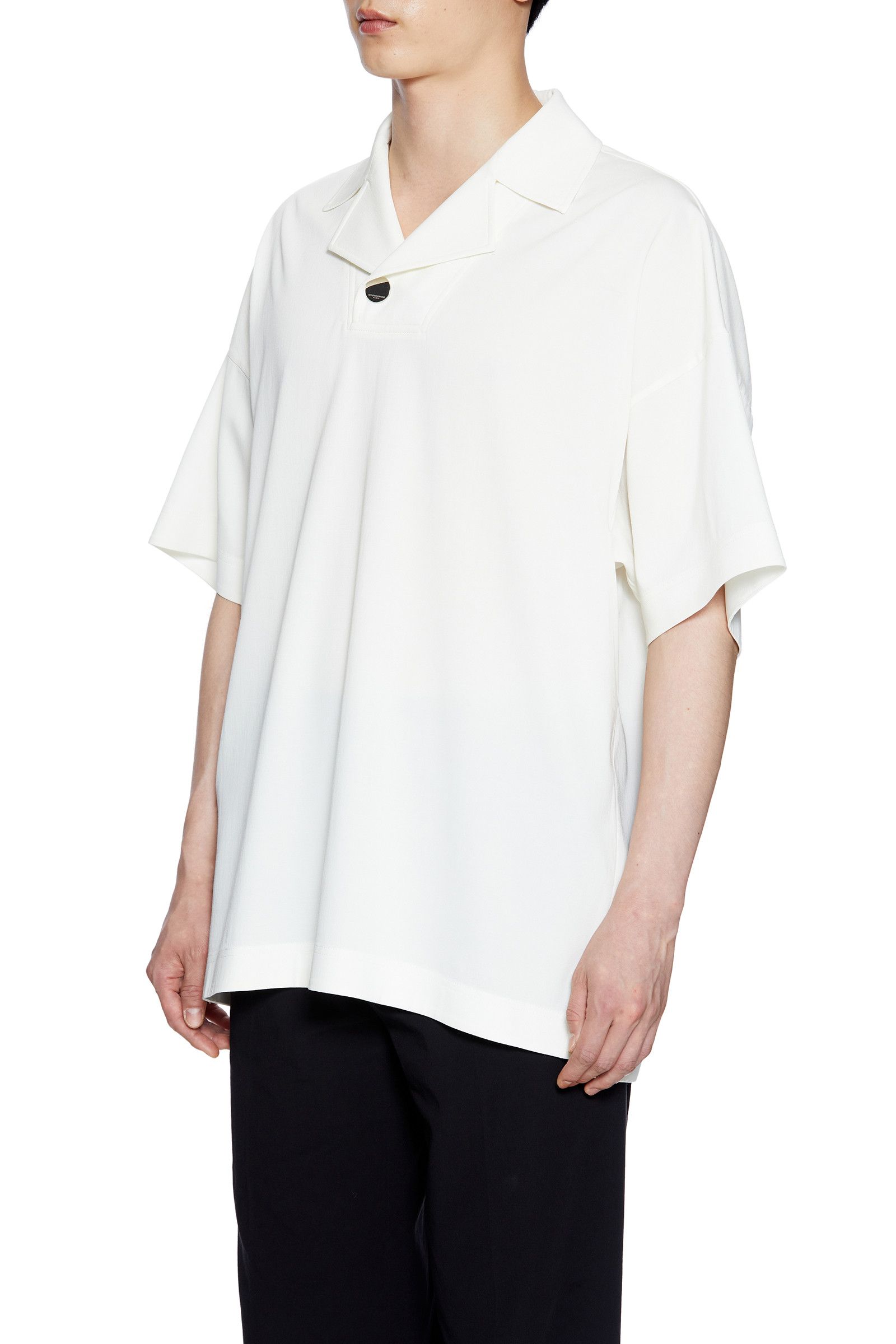 BNWT SS22 WOOYOUNGMI POLYESTER JERSEY POLO SHIRT 52