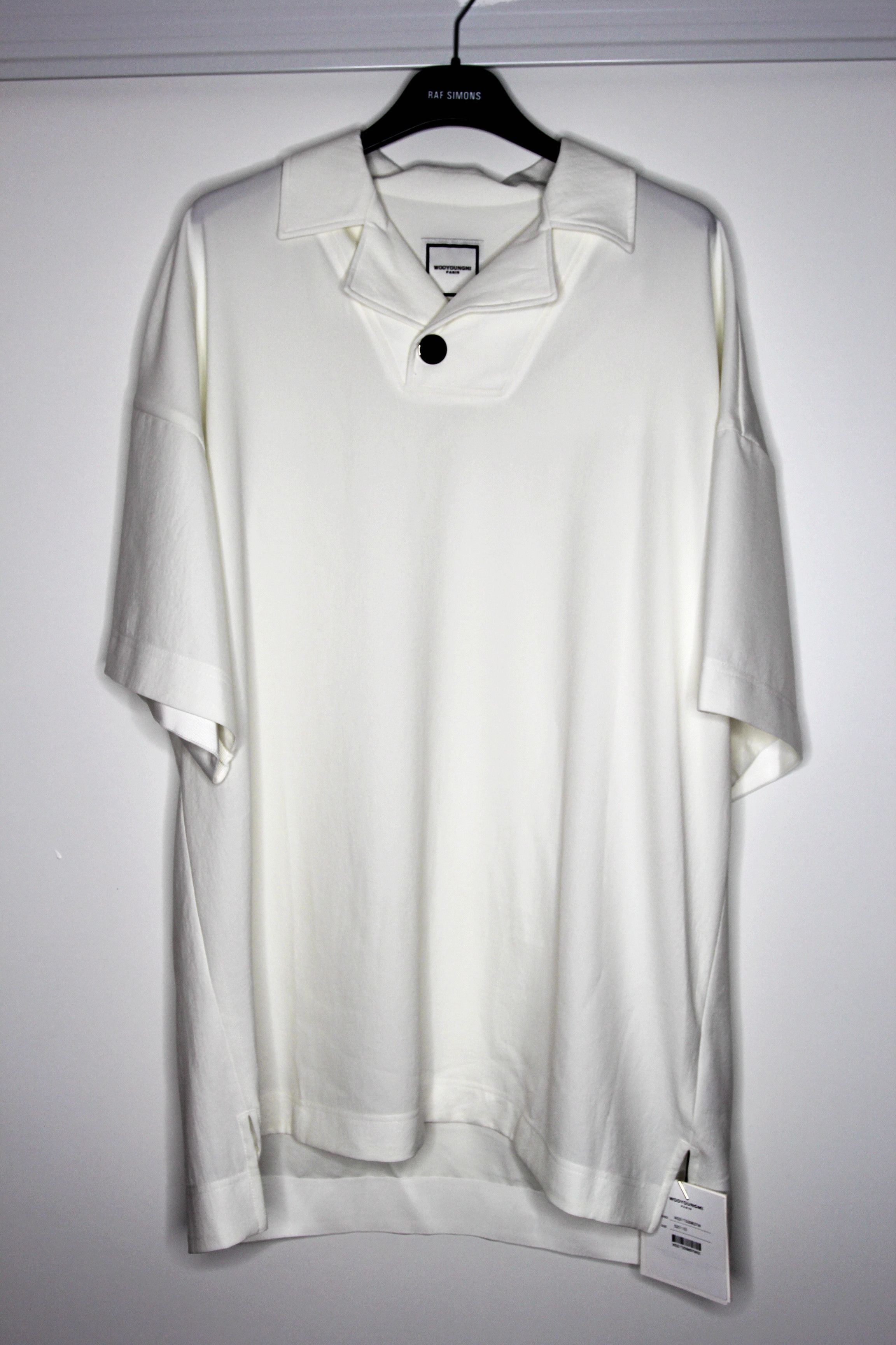 BNWT SS22 WOOYOUNGMI POLYESTER JERSEY POLO SHIRT 52