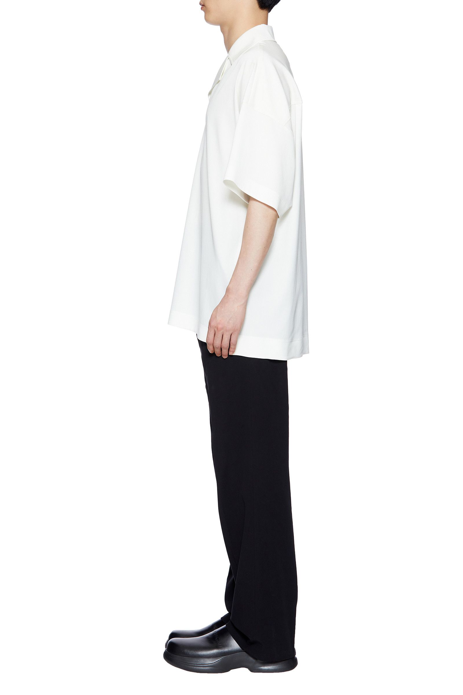 BNWT SS22 WOOYOUNGMI POLYESTER JERSEY POLO SHIRT 52
