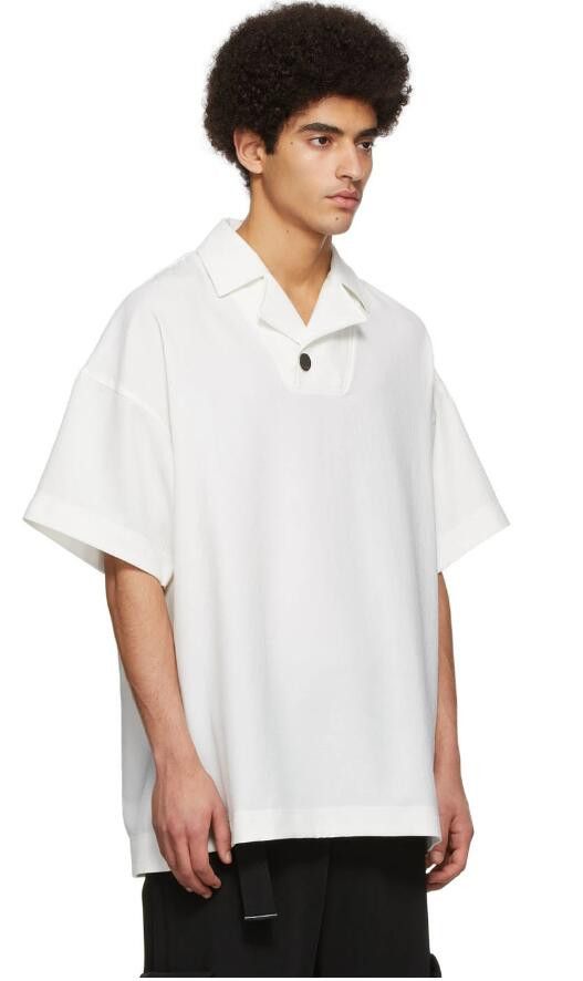BNWT SS22 WOOYOUNGMI POLYESTER JERSEY POLO SHIRT 52