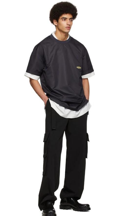 BNWT SS22 WOOYOUNGMI POLYESTER JERSEY POLO SHIRT 52