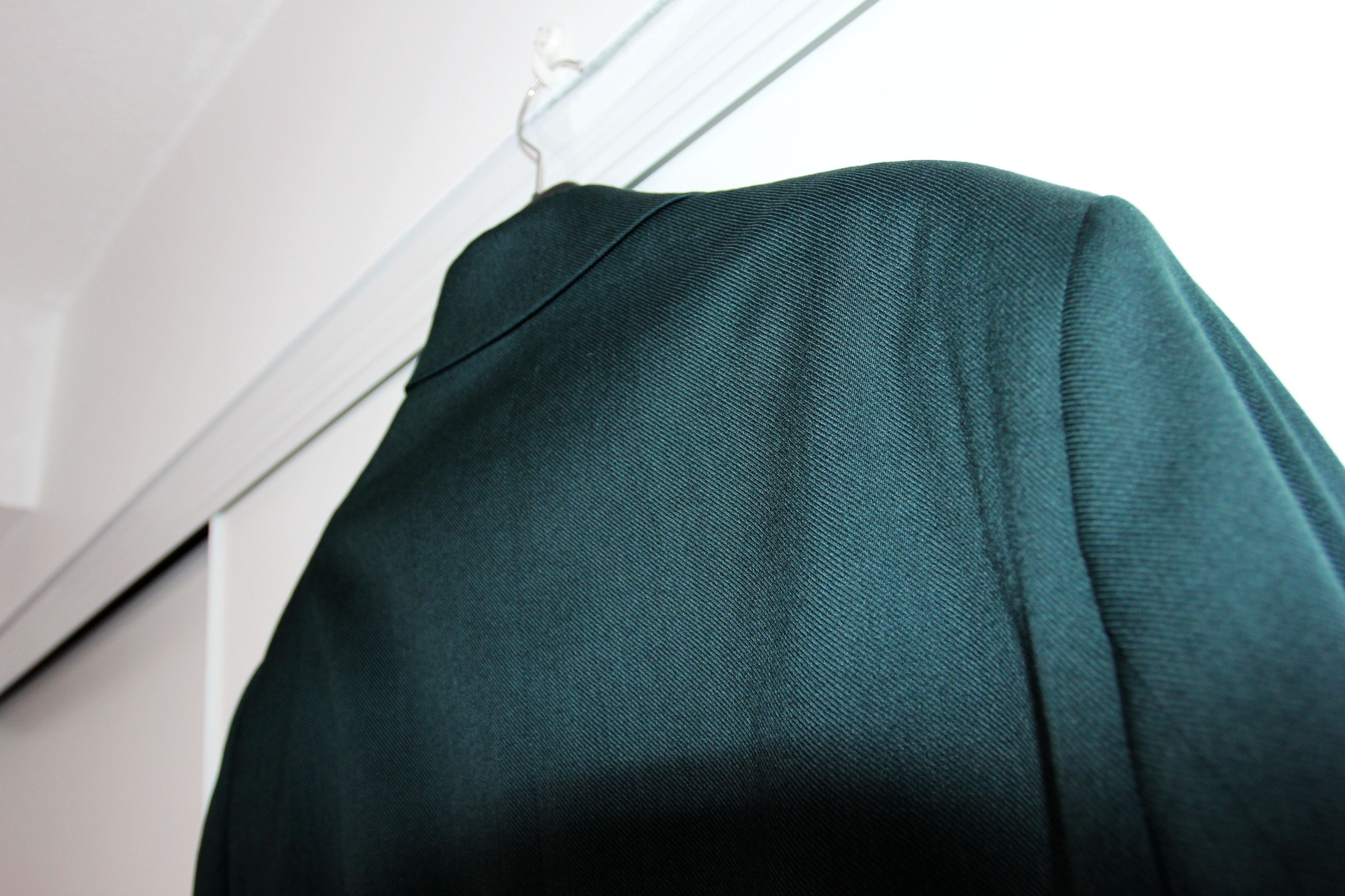 AMI BNWT SS22 AMI DARK GREEN WOOL GABARDINE COAT 50 Size US M / EU 48-50 / 2 - 6 Thumbnail