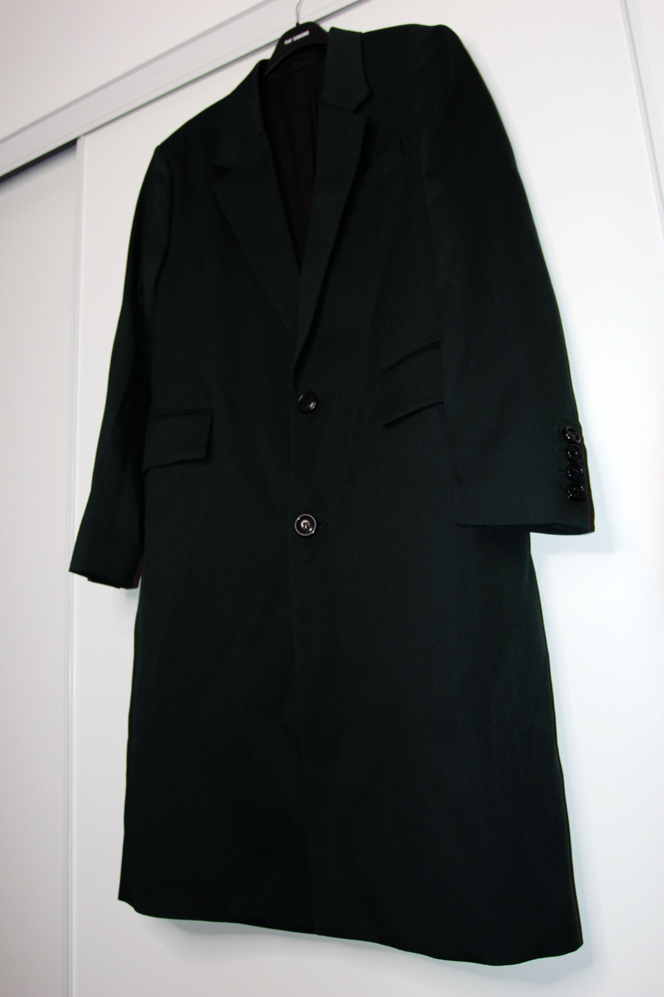 AMI BNWT SS22 AMI DARK GREEN WOOL GABARDINE COAT 50 Size US M / EU 48-50 / 2 - 5 Thumbnail