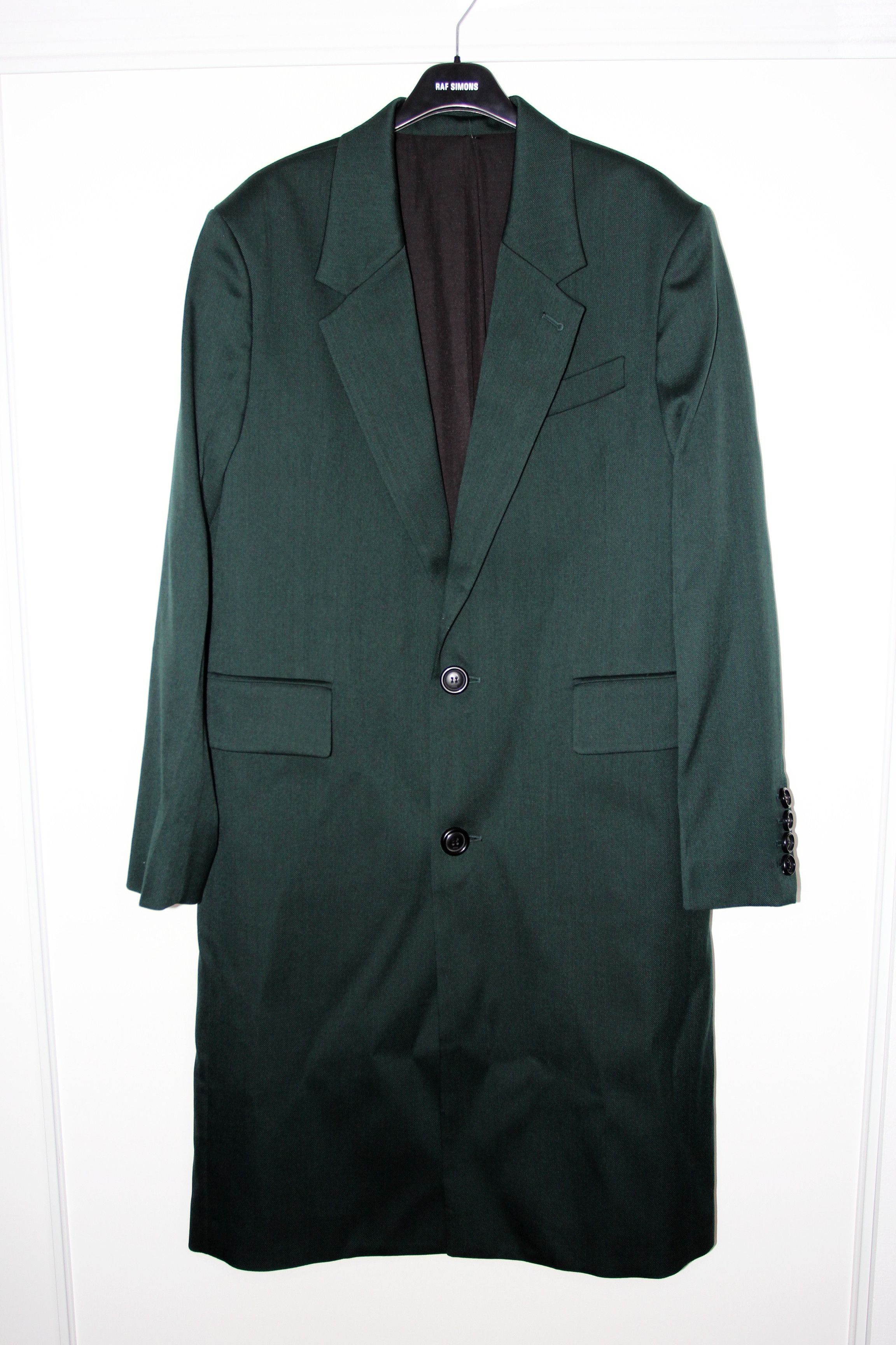 AMI BNWT SS22 AMI DARK GREEN WOOL GABARDINE COAT 50 Size US M / EU 48-50 / 2 - 2 Thumbnail