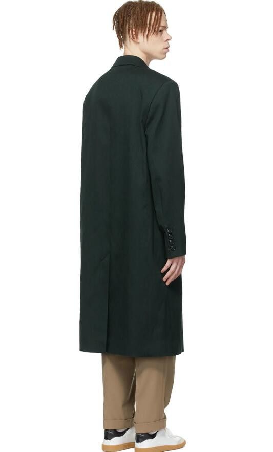 AMI BNWT SS22 AMI DARK GREEN WOOL GABARDINE COAT 50 Size US M / EU 48-50 / 2 - 11 Thumbnail