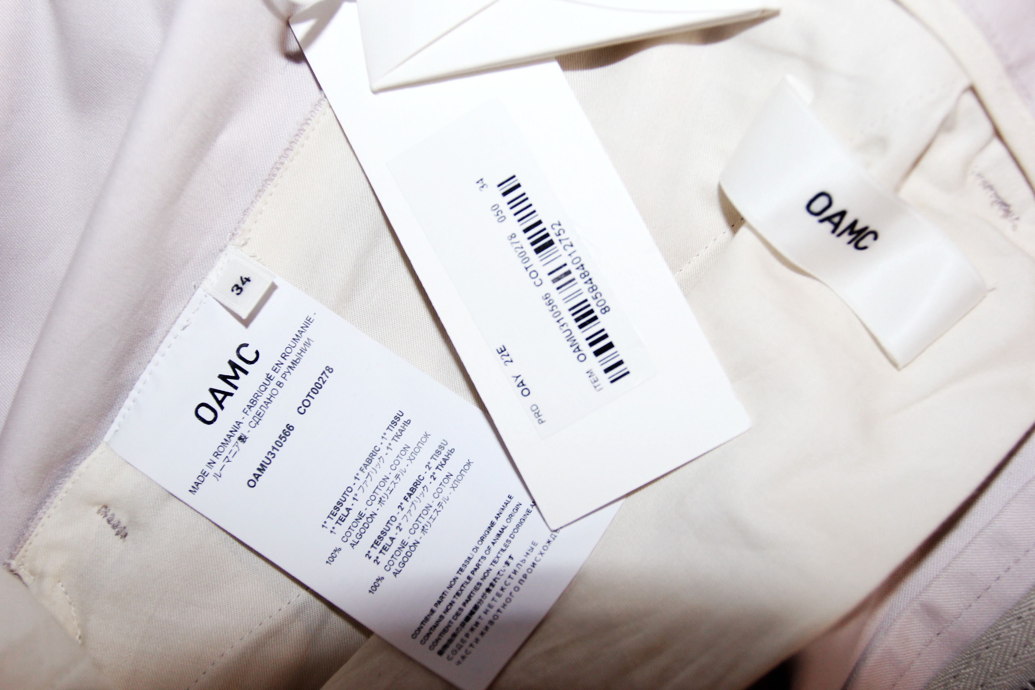 OAMC BNWT SS22 OAMC COMBINE STRAIGHT PANTS 34 Size US 34 / EU 50 - 8 Thumbnail