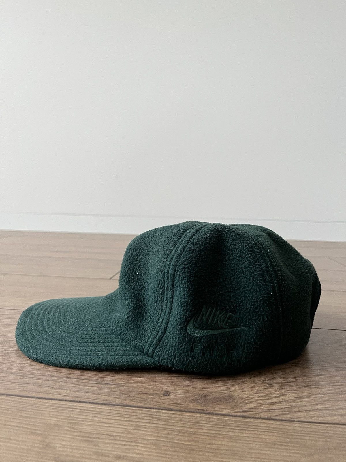 Nike Nike Fit Vintage Fleece Green Cap Size ONE SIZE - 5 Thumbnail