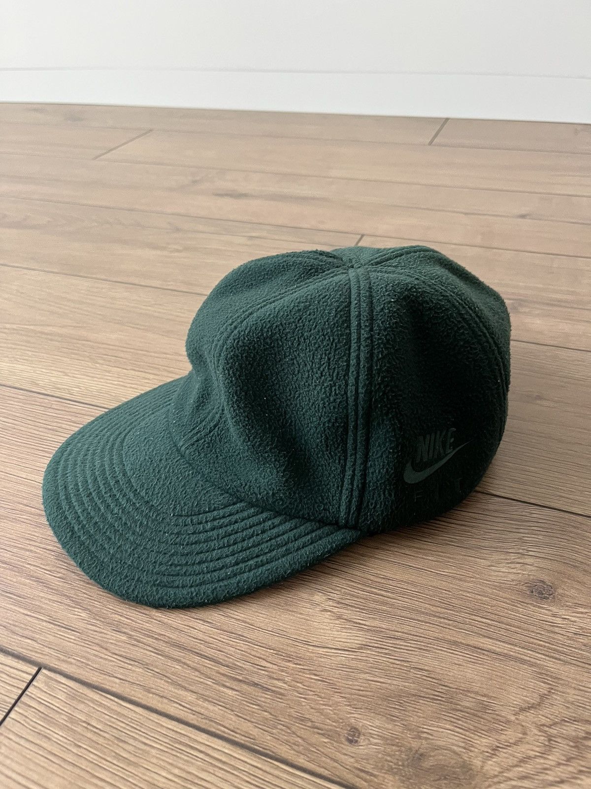 Nike Nike Fit Vintage Fleece Green Cap Size ONE SIZE - 7 Thumbnail