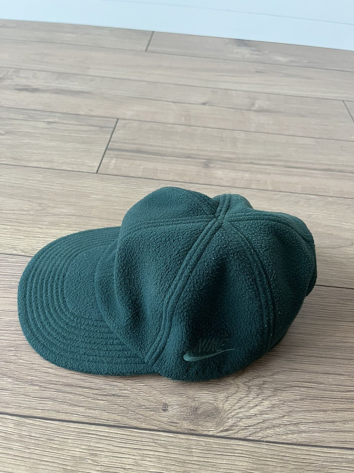 Nike Nike Fit Vintage Fleece Green Cap Size ONE SIZE - 6 Thumbnail