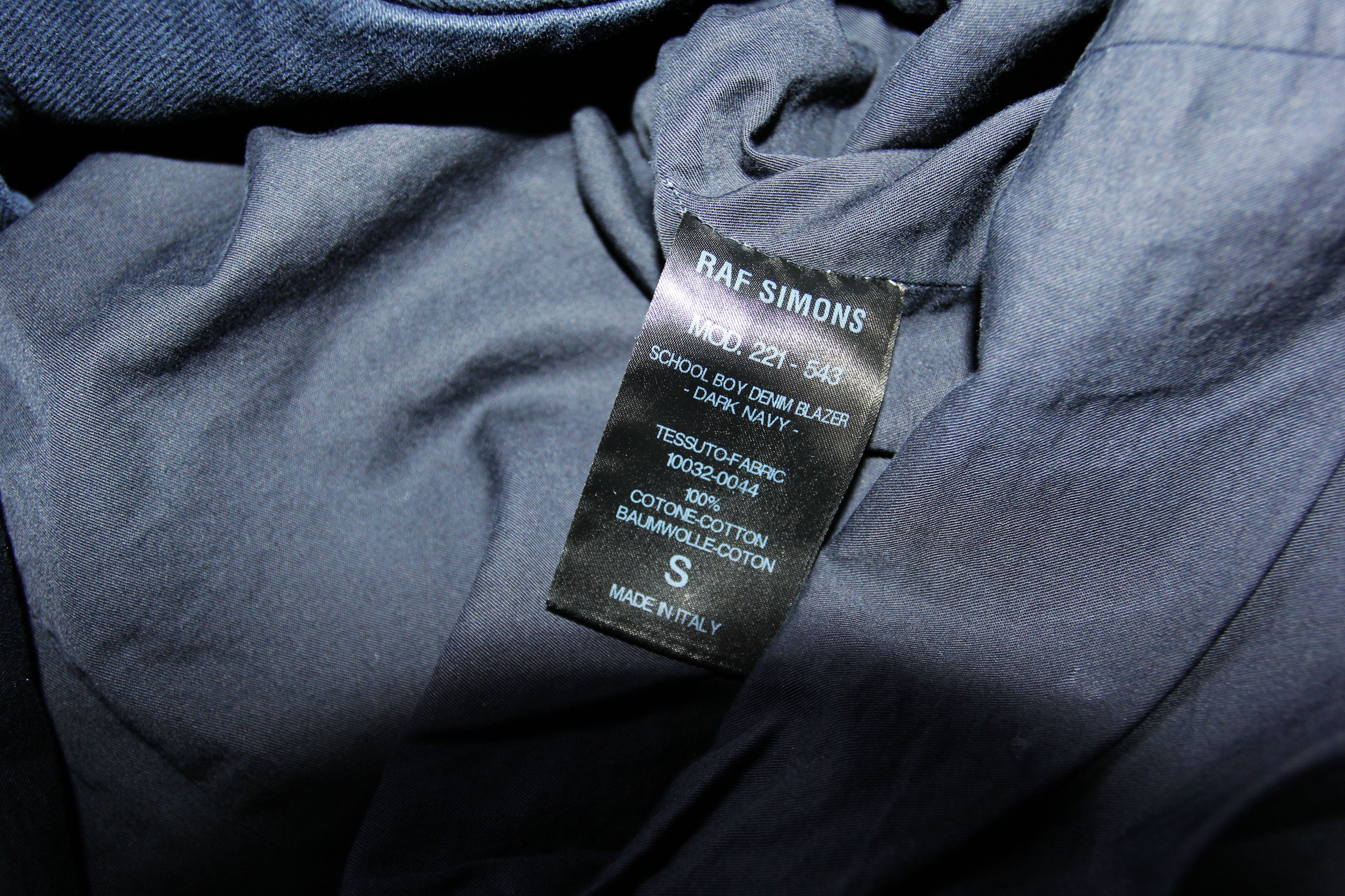 Raf Simons BNWT SS22 RAF SIMONS SCHOOL BOY DENIM BLAZER S Size US S / EU 44-46 / 1 - 10 Thumbnail