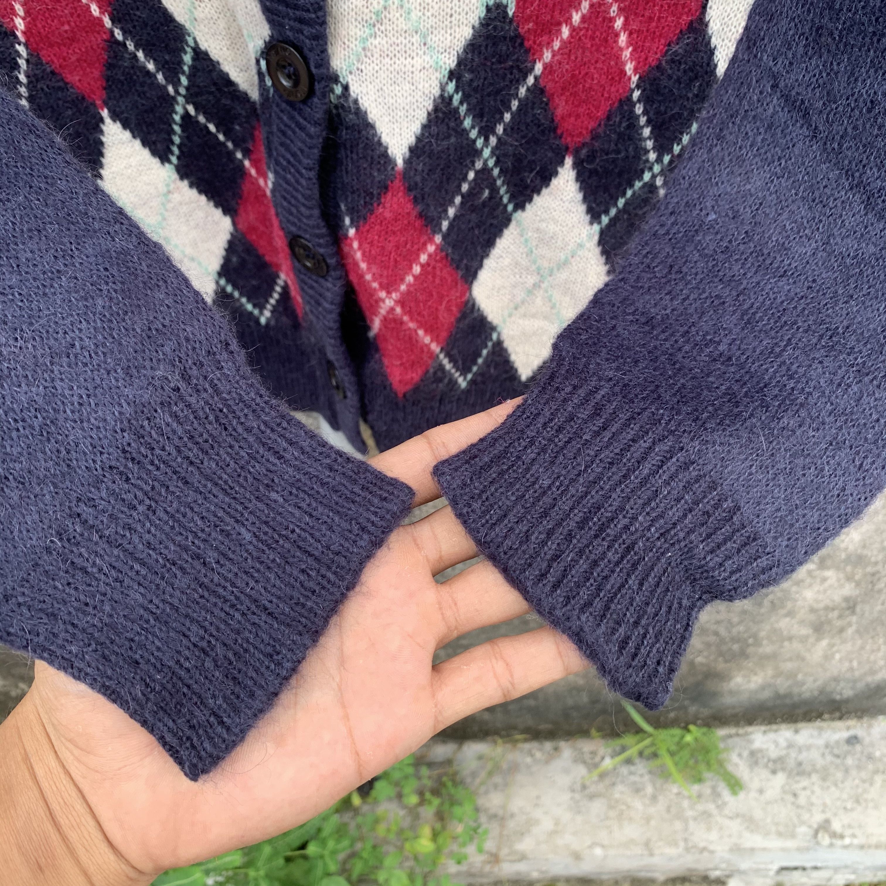 Aran Isles Knitwear Argyle Pattern Cardigan Sweater Medium Size Size US M / EU 48-50 / 2 - 8 Thumbnail