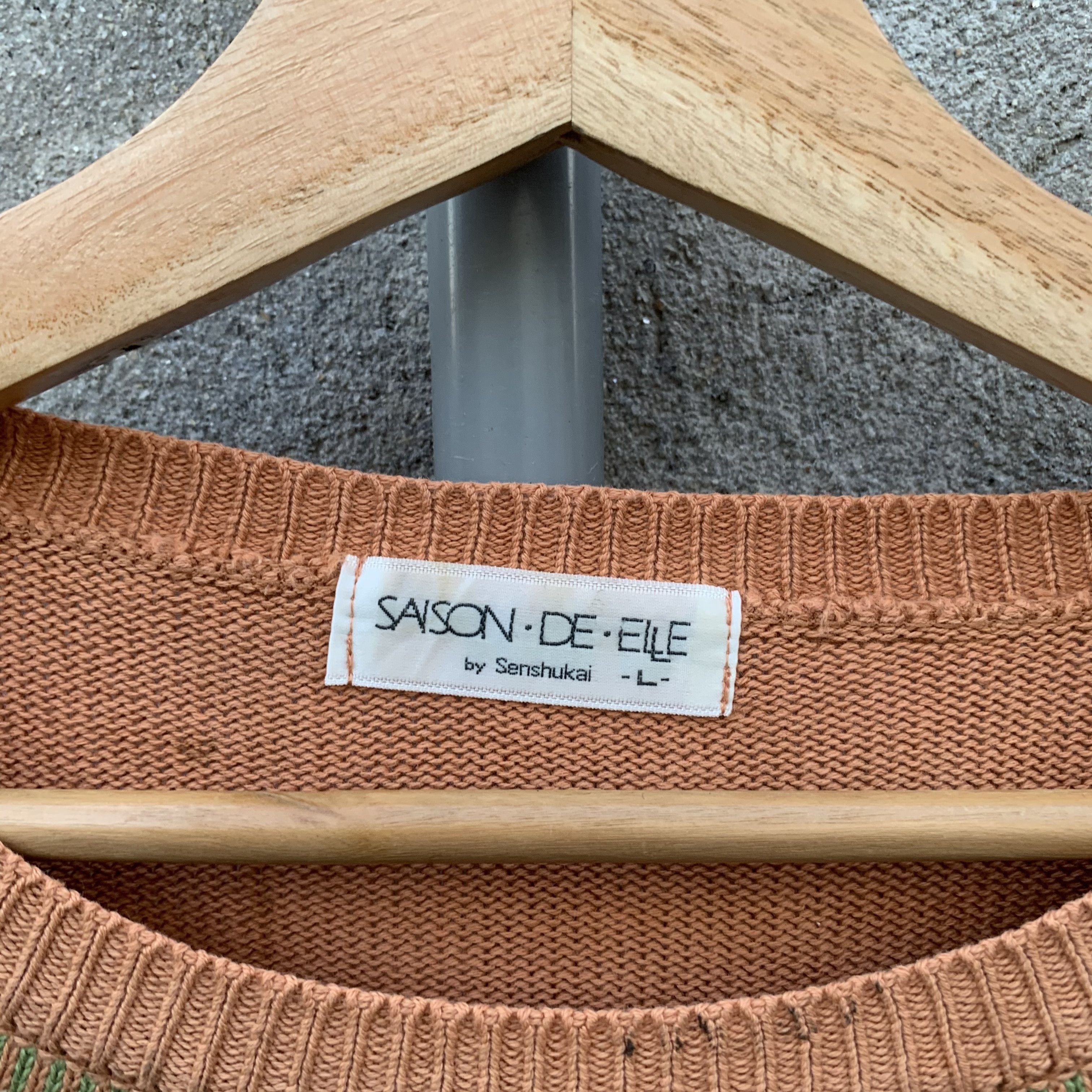 Homespun Knitwear Saison De Elle Knit Pullover Cropped Jumper Sweater Size M / US 6-8 / IT 42-44 - 8 Thumbnail
