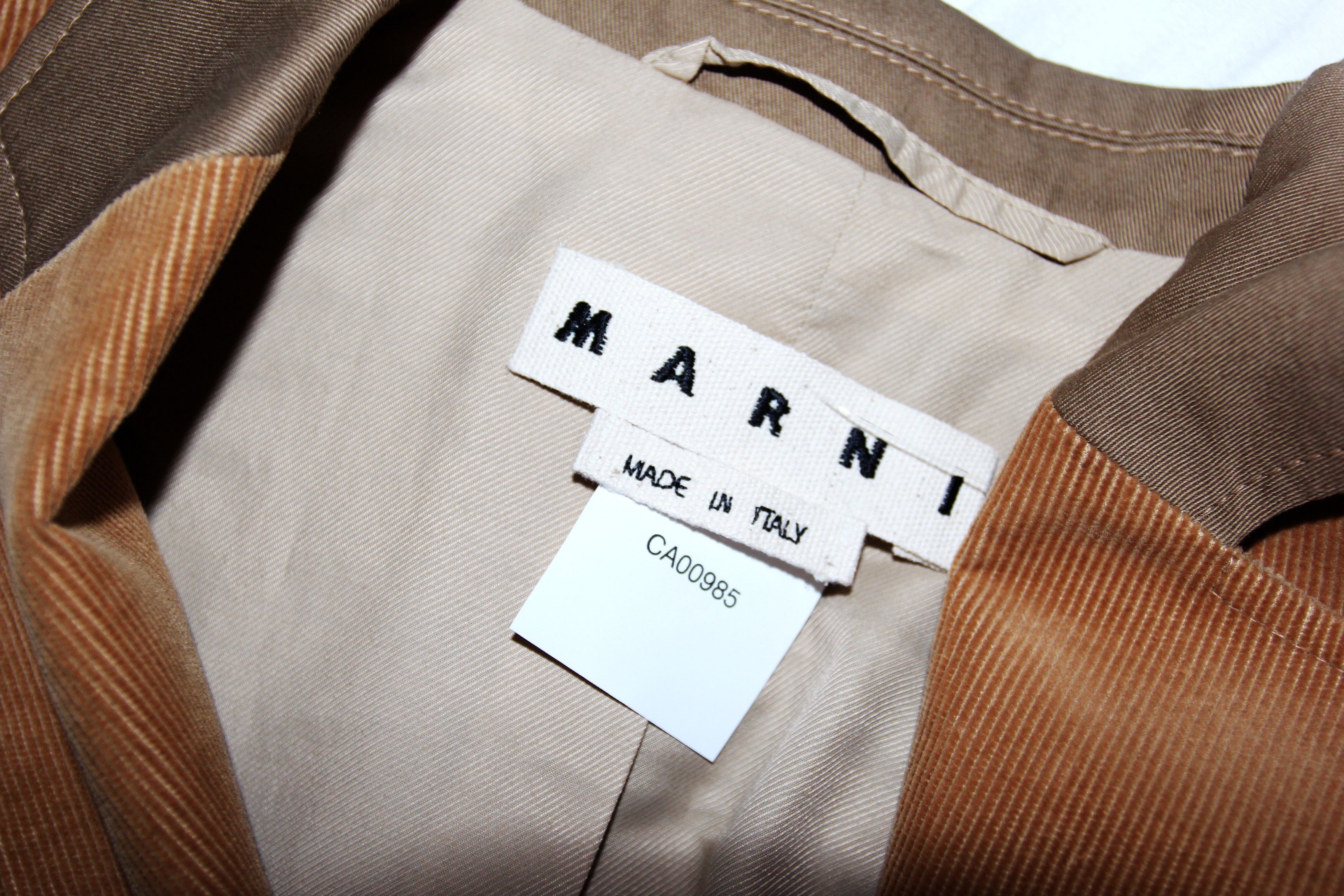 Marni BNWT SS22 MARNI GABARDINE COLORBLOCK JACKET 48 Size US M / EU 48-50 / 2 - 9 Thumbnail