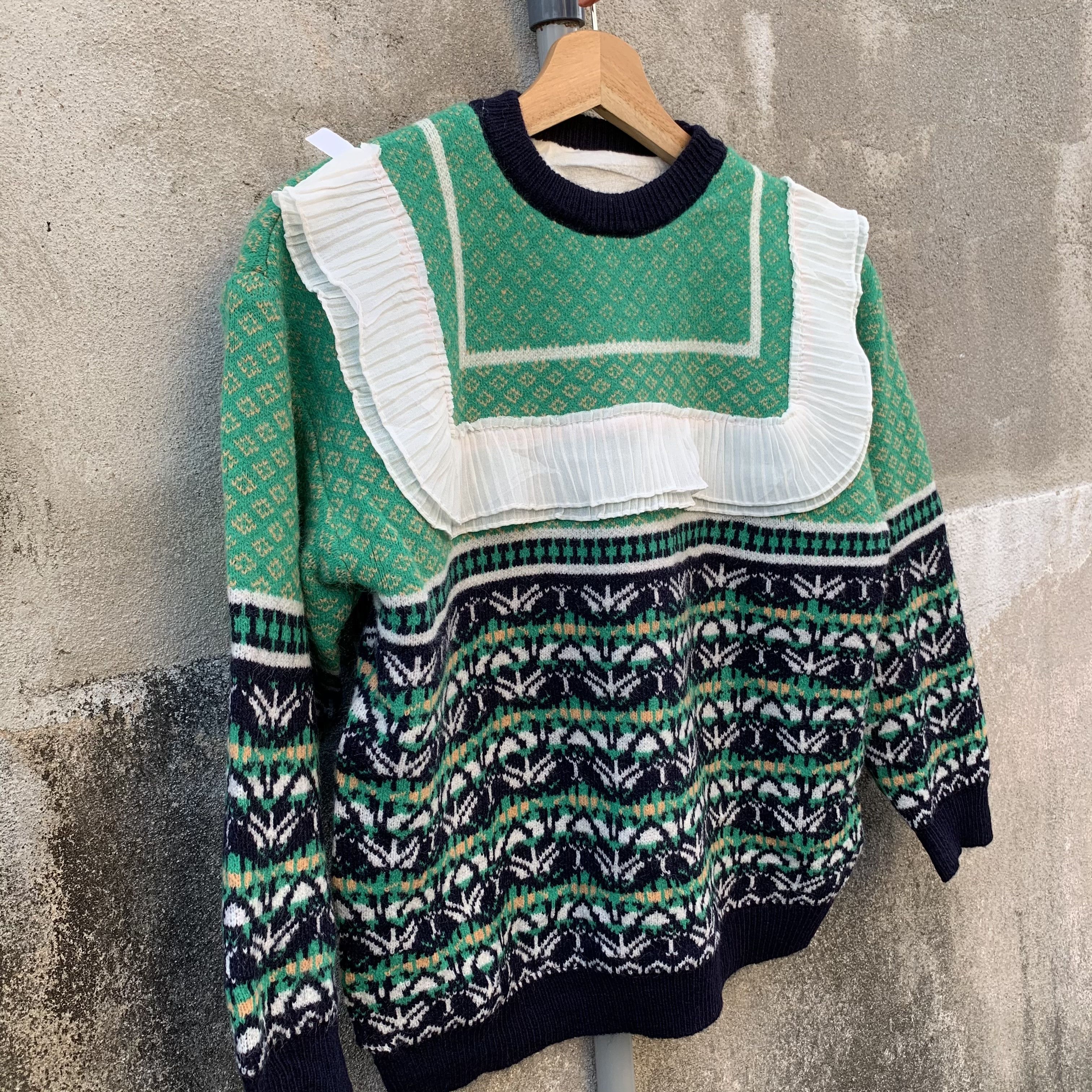 Aran Isles Knitwear Tribal Pattern Crop Knit Jumper Unbranded Cardigan Sweater Size US S / EU 44-46 / 1 - 4 Thumbnail