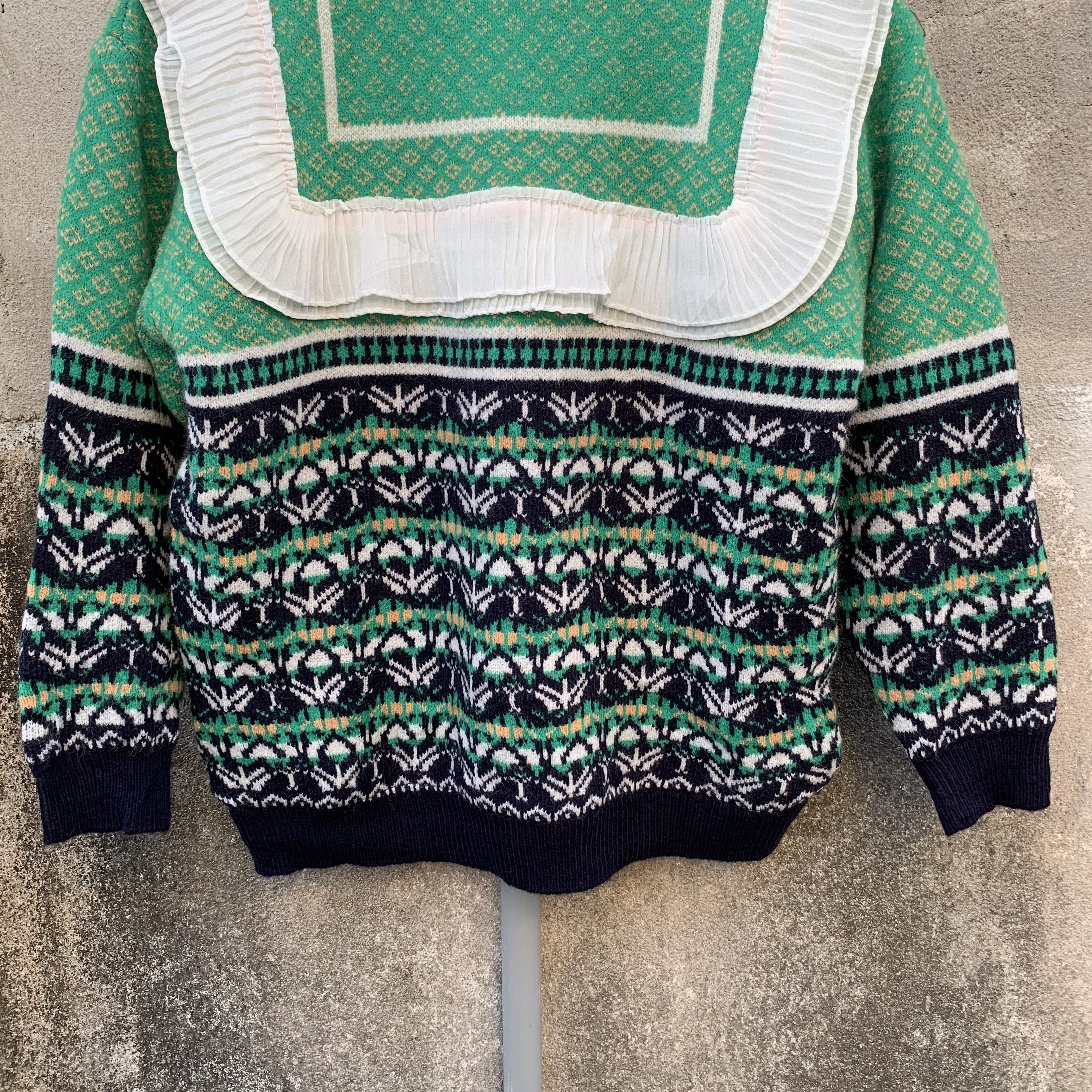 Aran Isles Knitwear Tribal Pattern Crop Knit Jumper Unbranded Cardigan Sweater Size US S / EU 44-46 / 1 - 3 Thumbnail