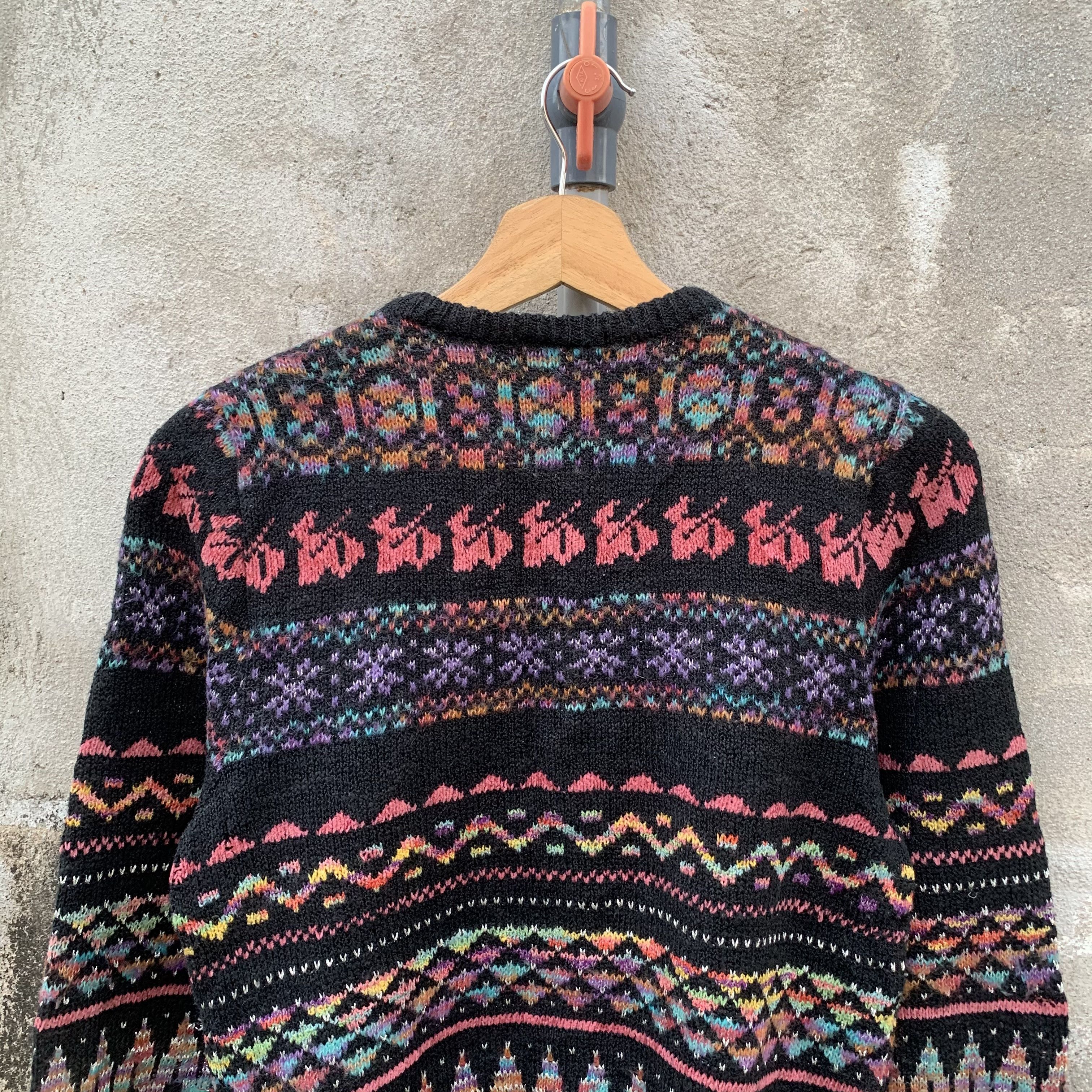Aran Isles Knitwear CYBER WEEK 💥Vtg ROGIKA Knit Cardigan Cropped Jumper Sweater Size S / US 4 / IT 40 - 7 Thumbnail