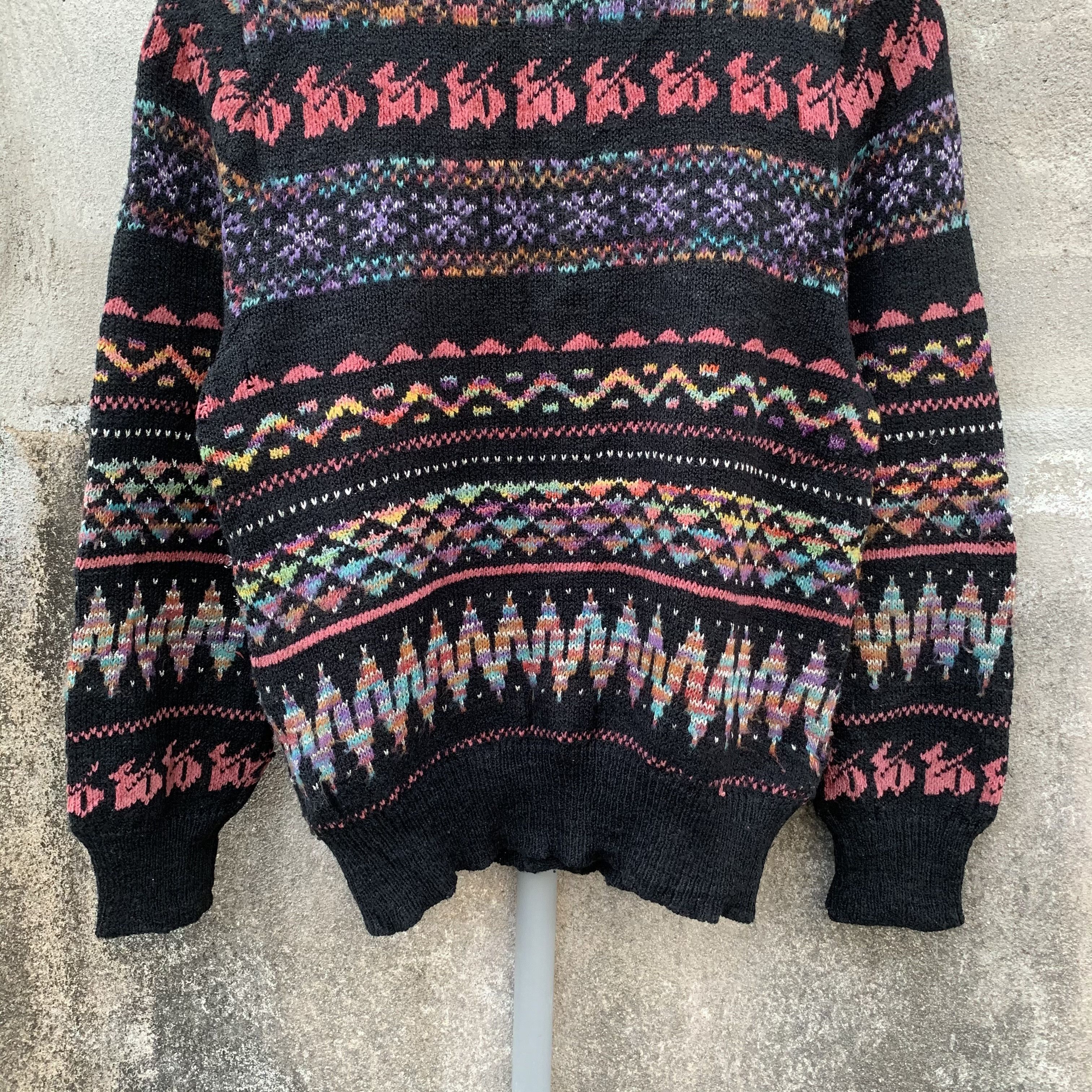 Aran Isles Knitwear CYBER WEEK 💥Vtg ROGIKA Knit Cardigan Cropped Jumper Sweater Size S / US 4 / IT 40 - 8 Thumbnail