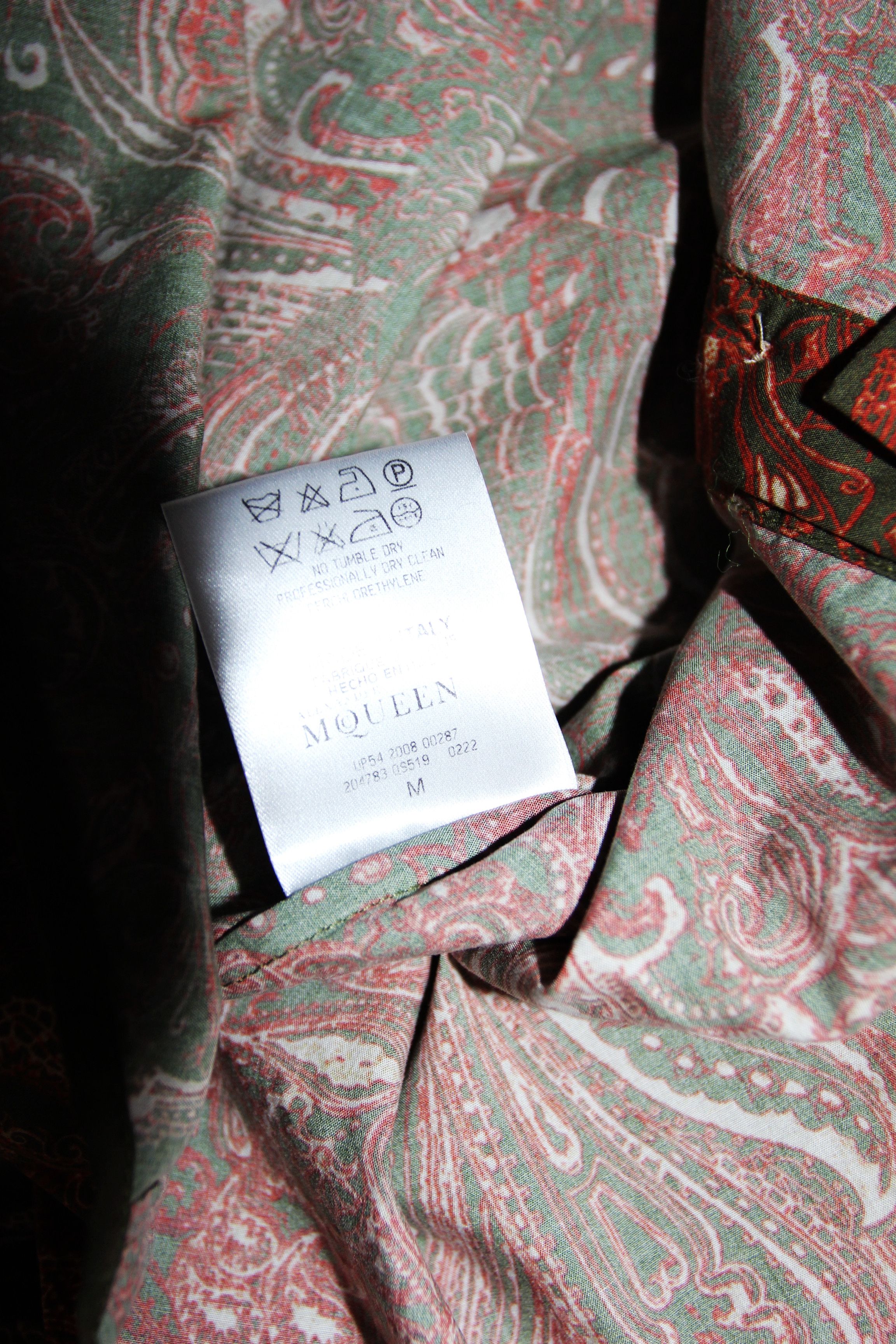 Alexander McQueen AW08 ALEXANDER MCQUEEN PRINTED SHIRT M Size US M / EU 48-50 / 2 - 13 Thumbnail