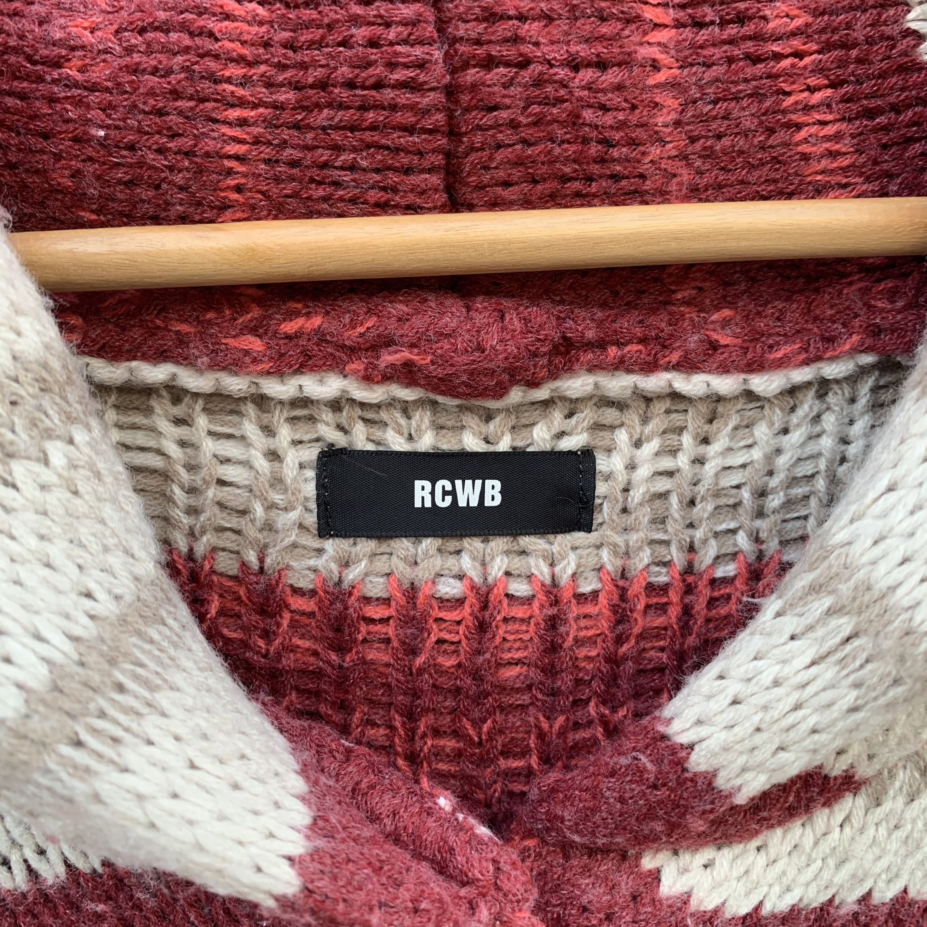 M+Rc Noir RCWB Brand Knit Jumper Striped Shawl Collar Cardigan Size M / US 6-8 / IT 42-44 - 10 Thumbnail