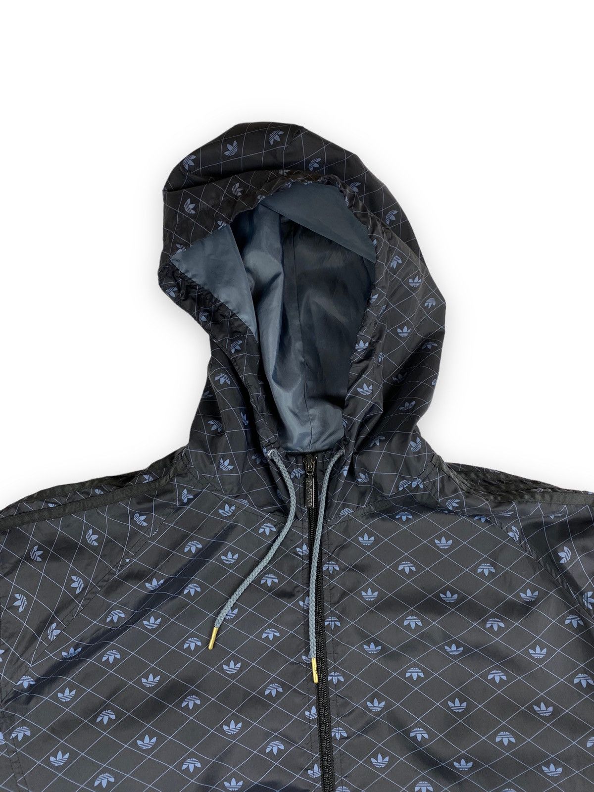 Adidas Mens Vintage Adidas Monogram Logo Zip Hoodie Jacket Size XL Size US XL / EU 56 / 4 - 4 Thumbnail