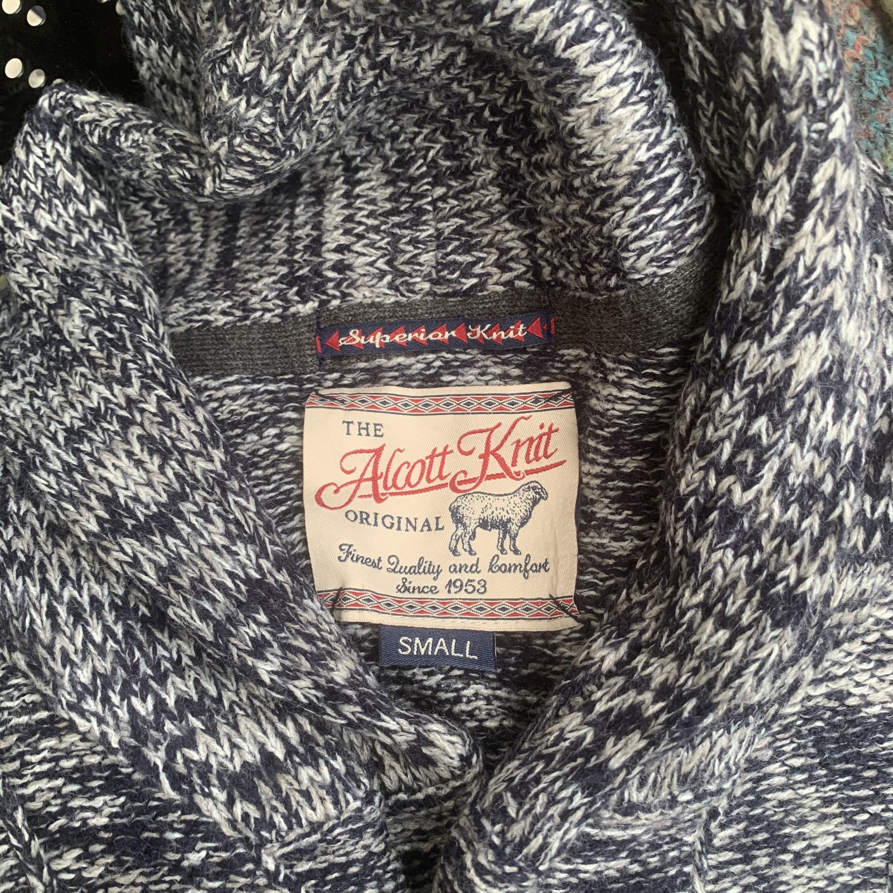 Aran Isles Knitwear Vintage Alcot Knit Cable Shawl Cardigan Sweater Size S / US 4 / IT 40 - 10 Thumbnail