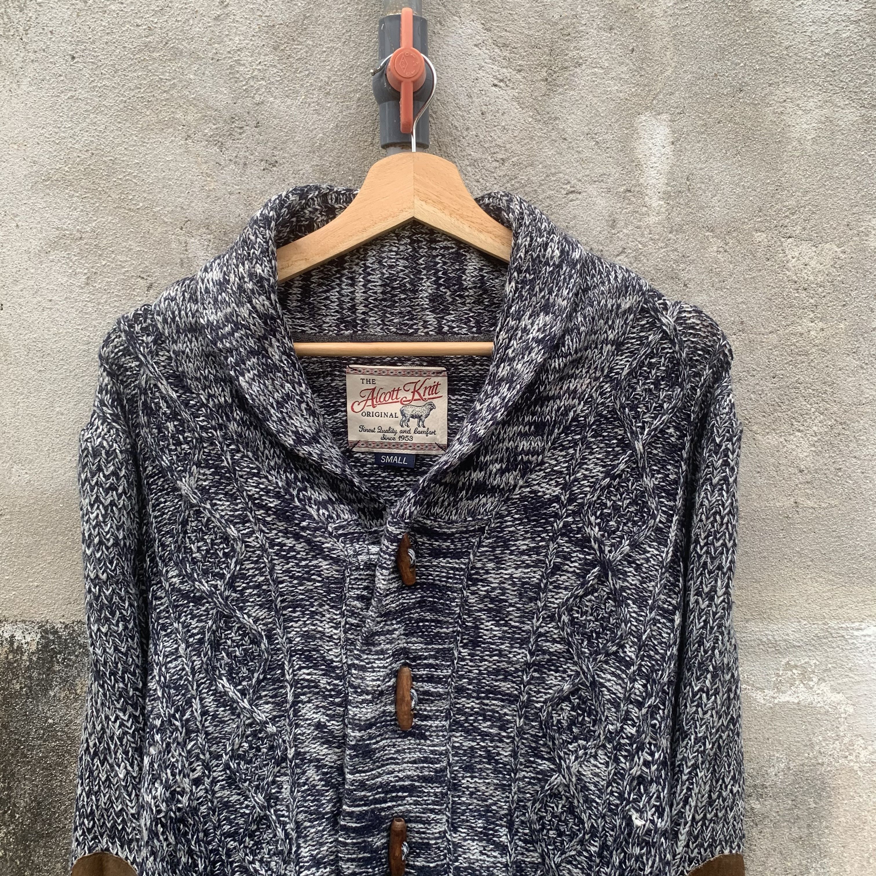 Aran Isles Knitwear Vintage Alcot Knit Cable Shawl Cardigan Sweater Size S / US 4 / IT 40 - 11 Thumbnail