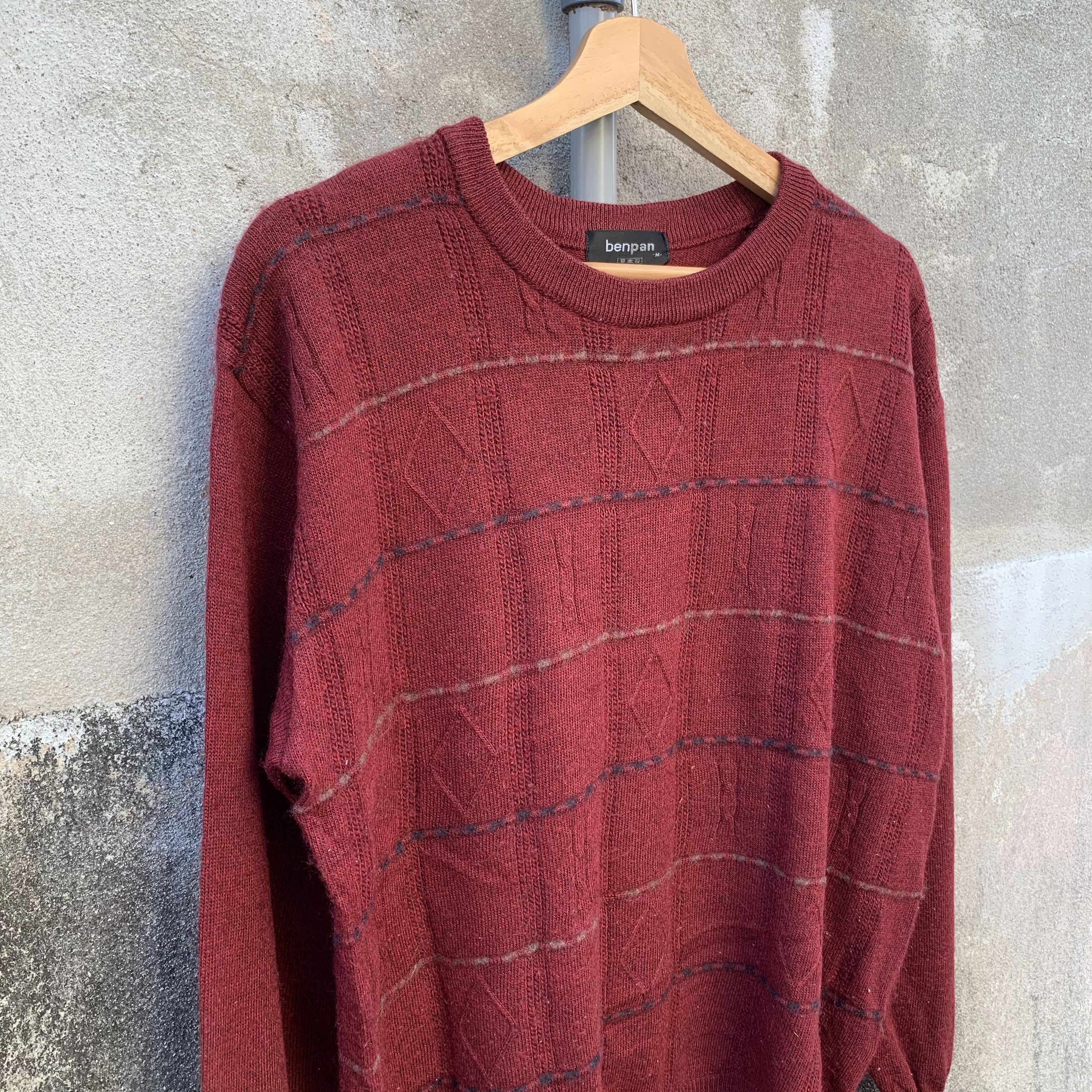 Aran Isles Knitwear BENPAN JAPAN Knit Jumper Pullover Sweater Made In Japan Size US M / EU 48-50 / 2 - 4 Thumbnail