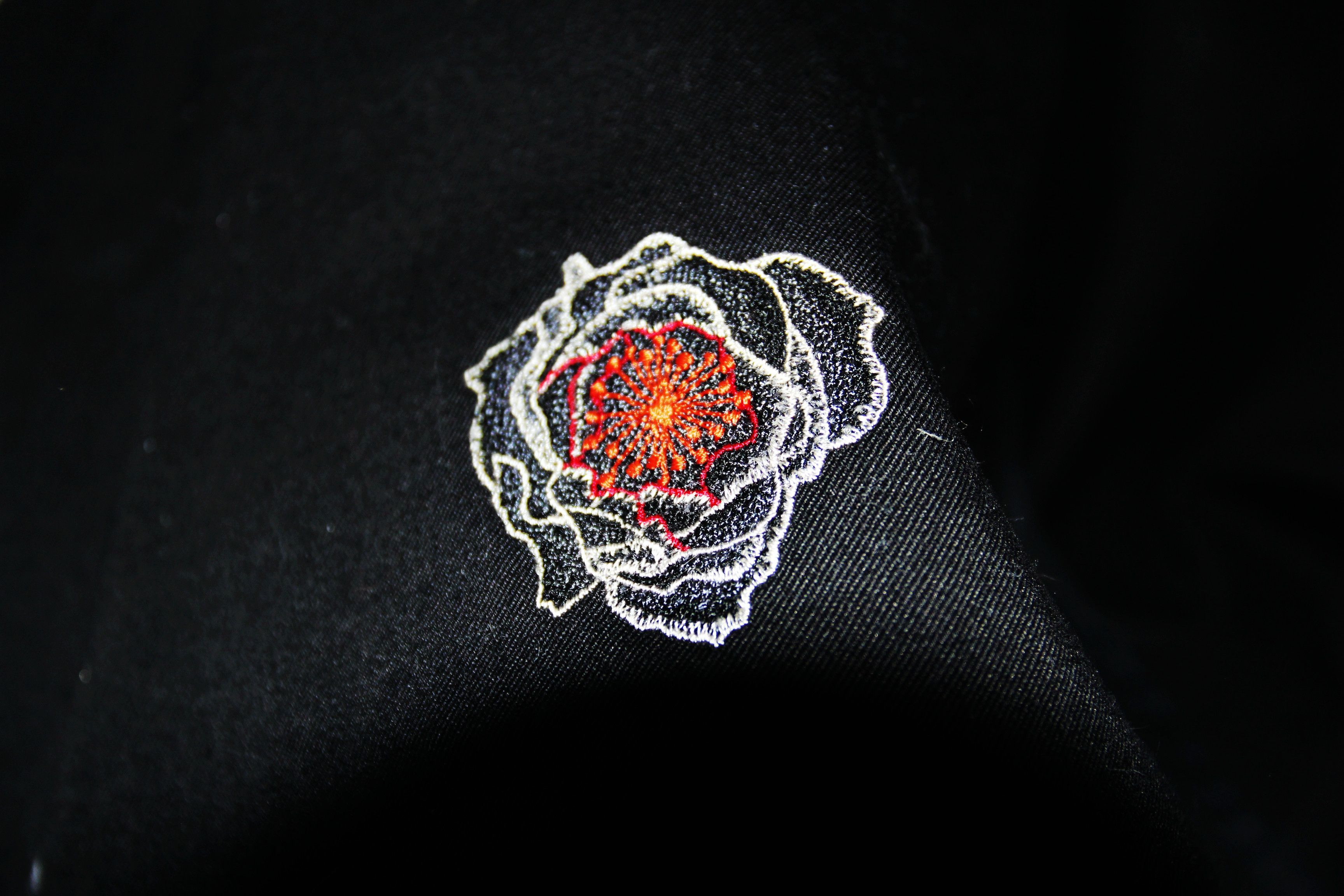 Yohji Yamamoto SS03 YOHJI YAMAMOTO POUR HOMME EMBROIDERED FLOWER JACKET 2 Size US M / EU 48-50 / 2 - 9 Thumbnail