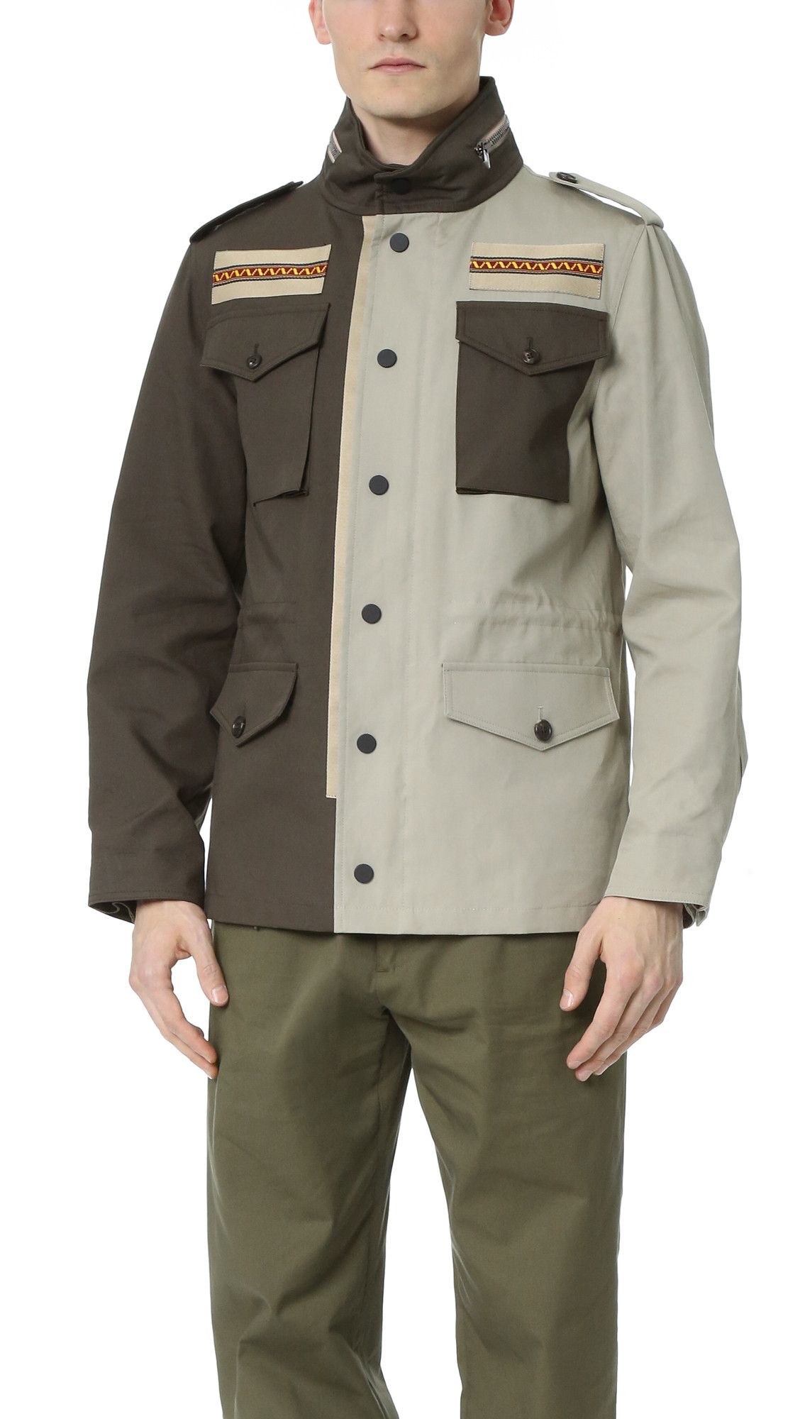Ports 1961 SS16 PORTS 1961 COLOR BLOCK MILITARY REFINEMENT JACKET 50 Size US M / EU 48-50 / 2 - 21 Thumbnail