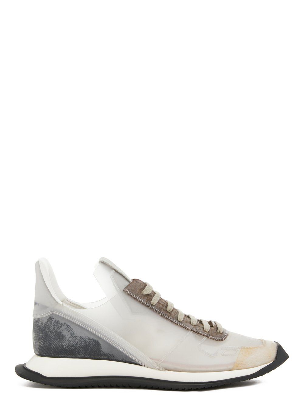image of Ss21 Rick Owens "phlegethon" Phleg Runner 40 Shoes in Transparent, Men's (Size 7)