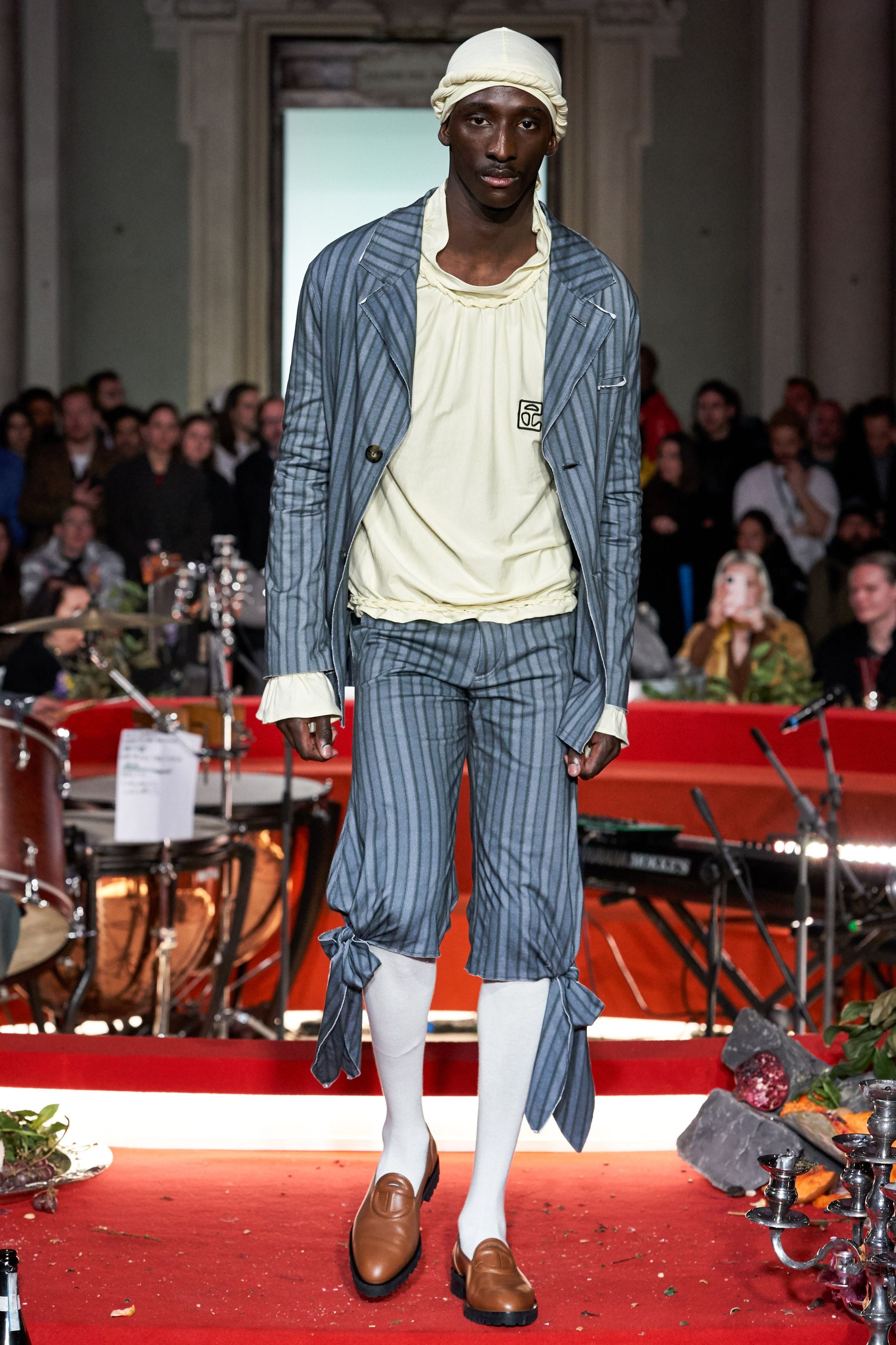 Telfar BNWT AW20 TELFAR RAW-CUT STRIPED JACKET M Size US M / EU 48-50 / 2 - 16 Thumbnail