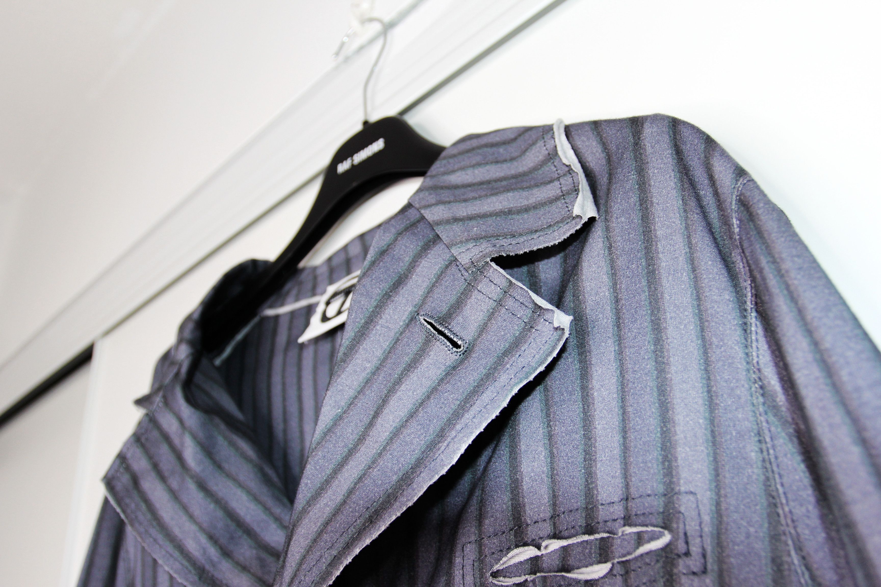 Telfar BNWT AW20 TELFAR RAW-CUT STRIPED JACKET M Size US M / EU 48-50 / 2 - 4 Thumbnail