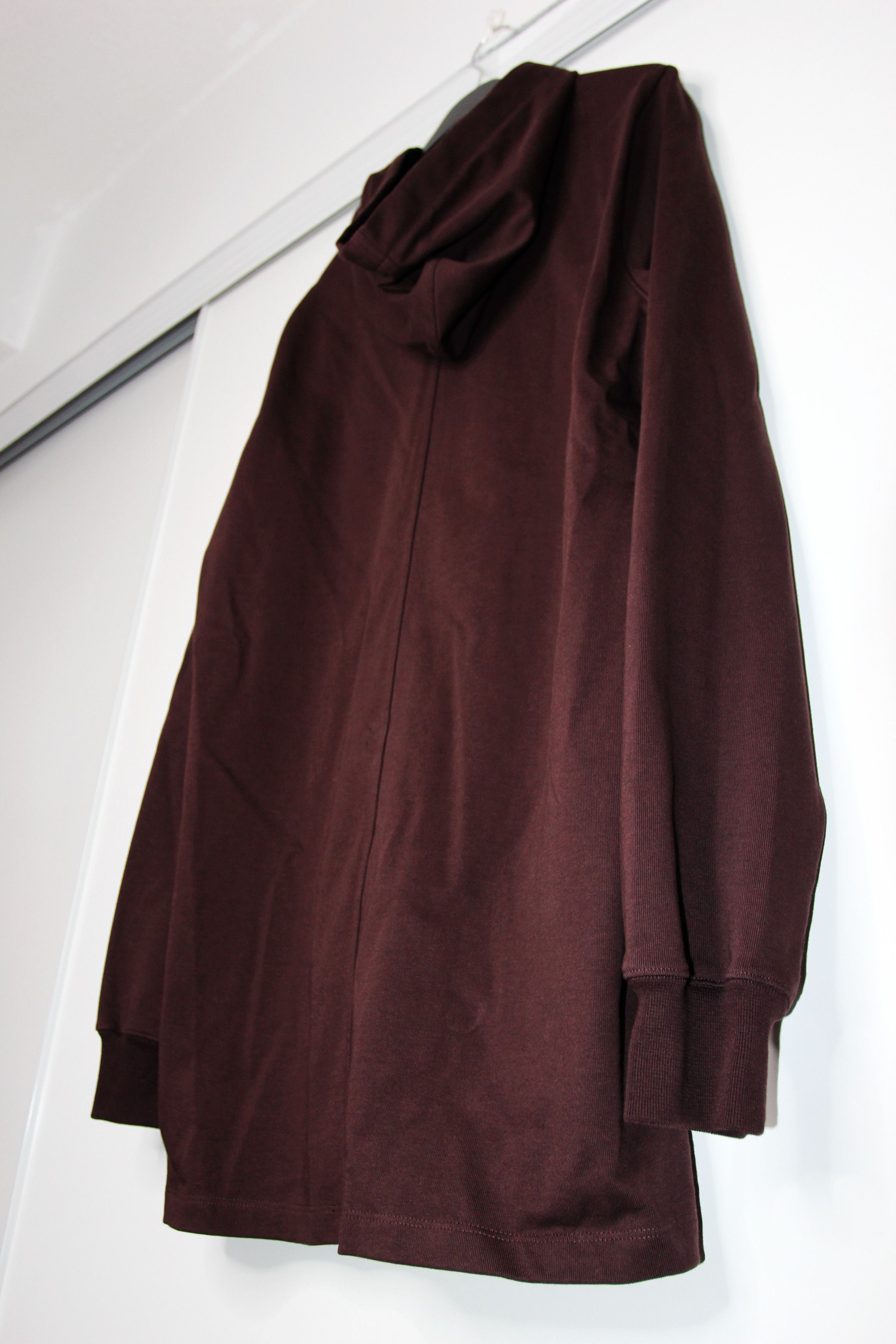 Rick Owens BNWT SS22 RICK OWENS "FOGACHINE" LONG HOODIE OX BLOOD S Size US S / EU 44-46 / 1 - 7 Thumbnail