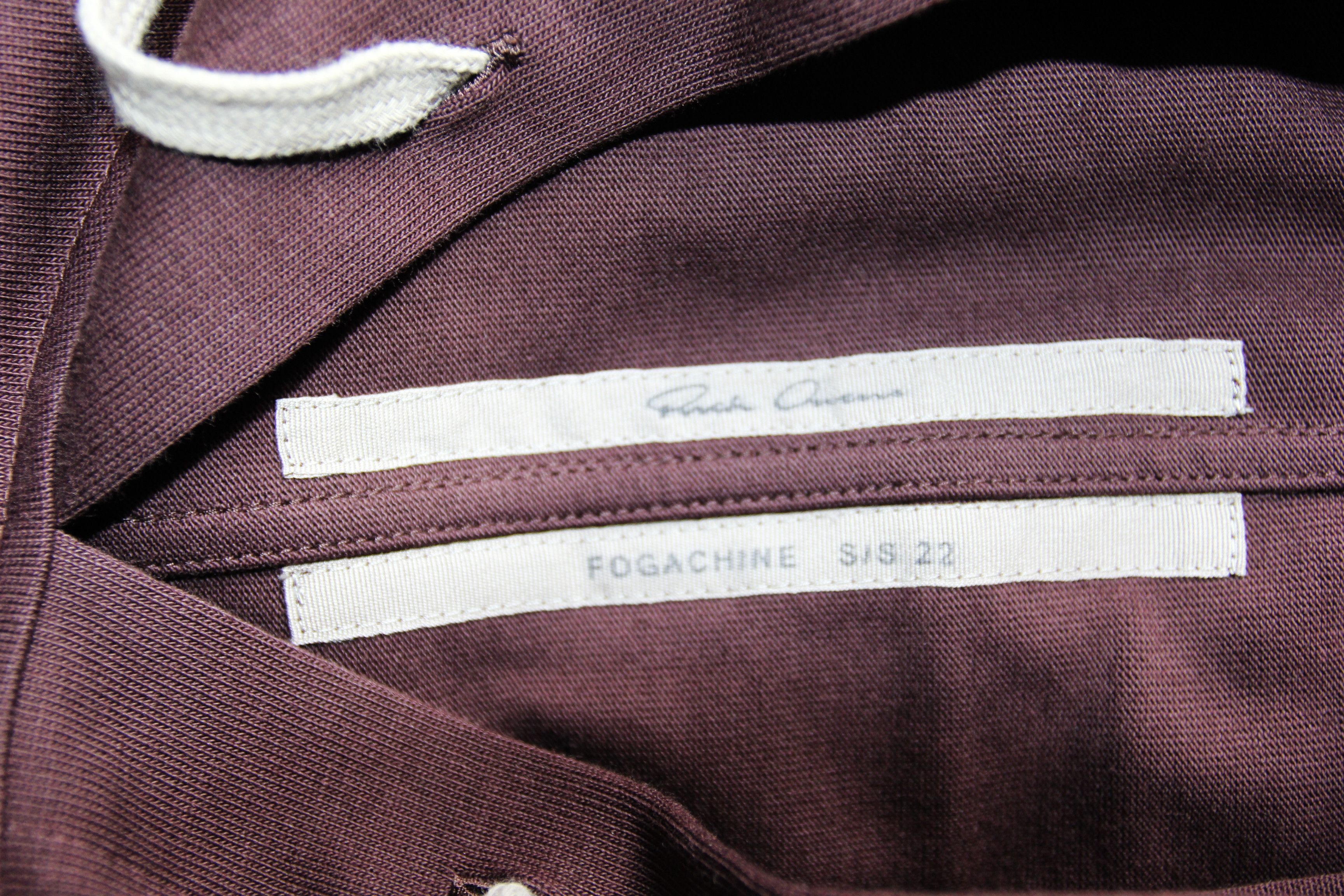 Rick Owens BNWT SS22 RICK OWENS "FOGACHINE" LONG HOODIE OX BLOOD S Size US S / EU 44-46 / 1 - 8 Thumbnail