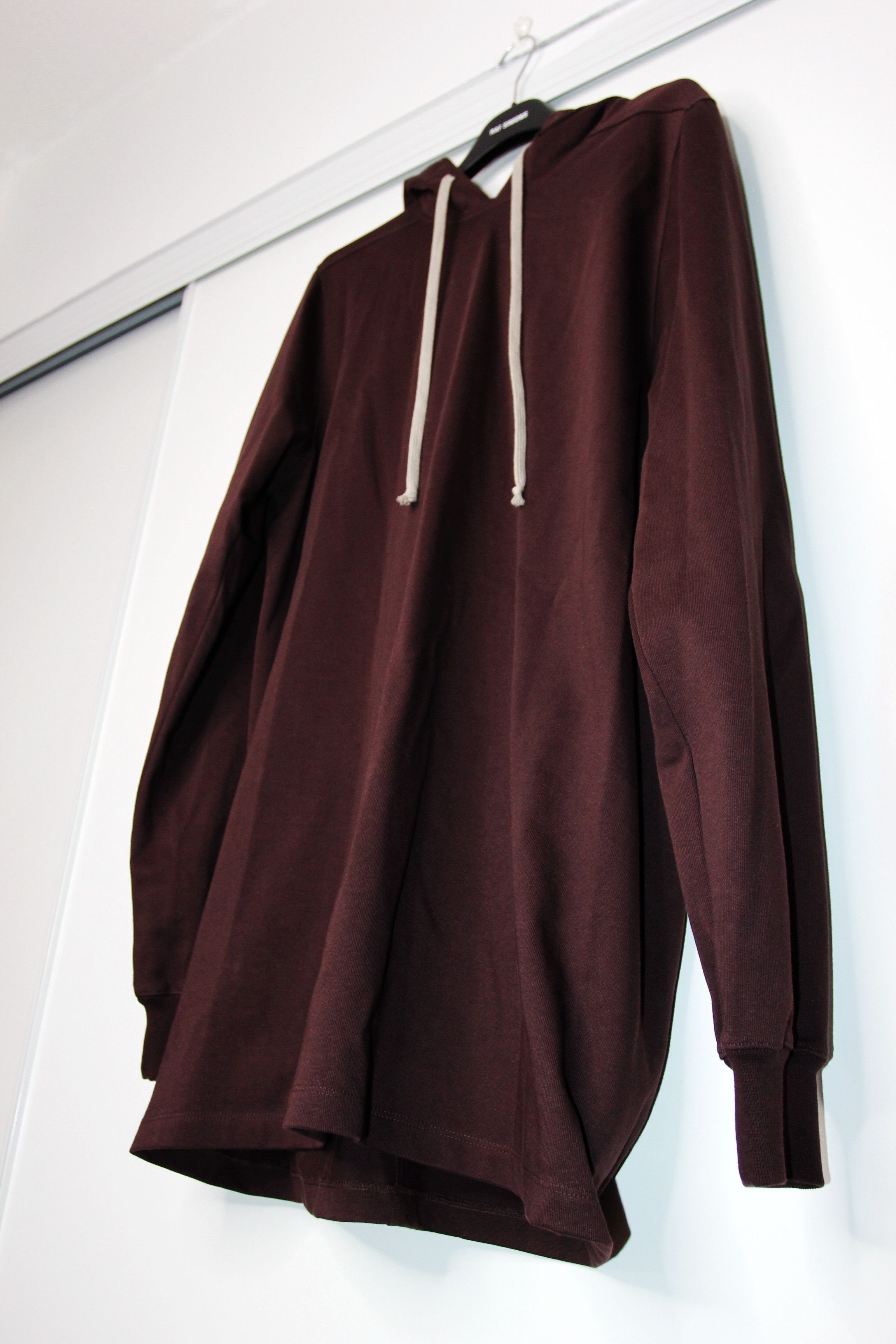 Rick Owens BNWT SS22 RICK OWENS "FOGACHINE" LONG HOODIE OX BLOOD S Size US S / EU 44-46 / 1 - 5 Thumbnail