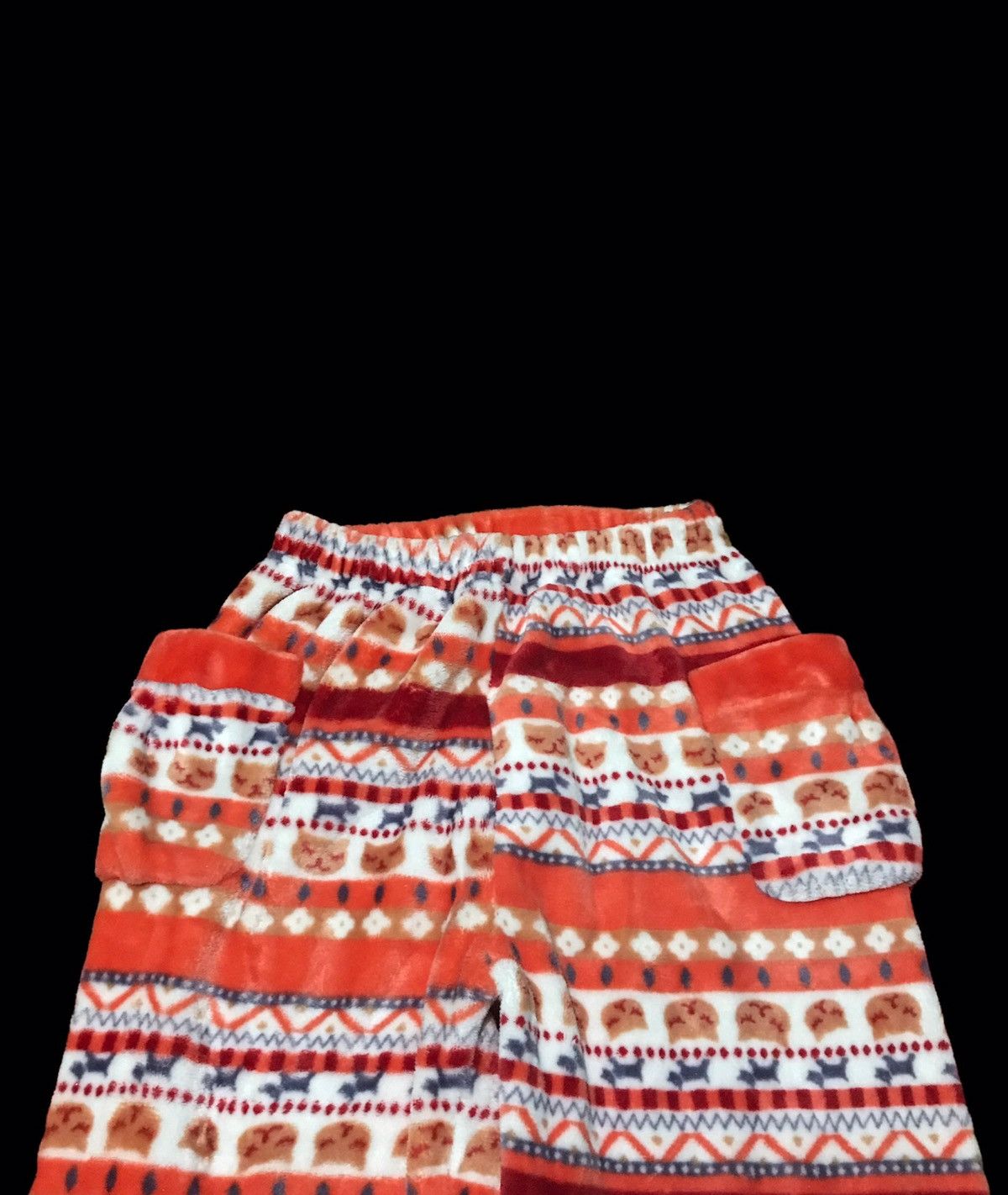 Japanese Brand × Vintage High&Low Small Cargo Fleece Sweatpants Navajo Styles Size 22" - 4 Thumbnail